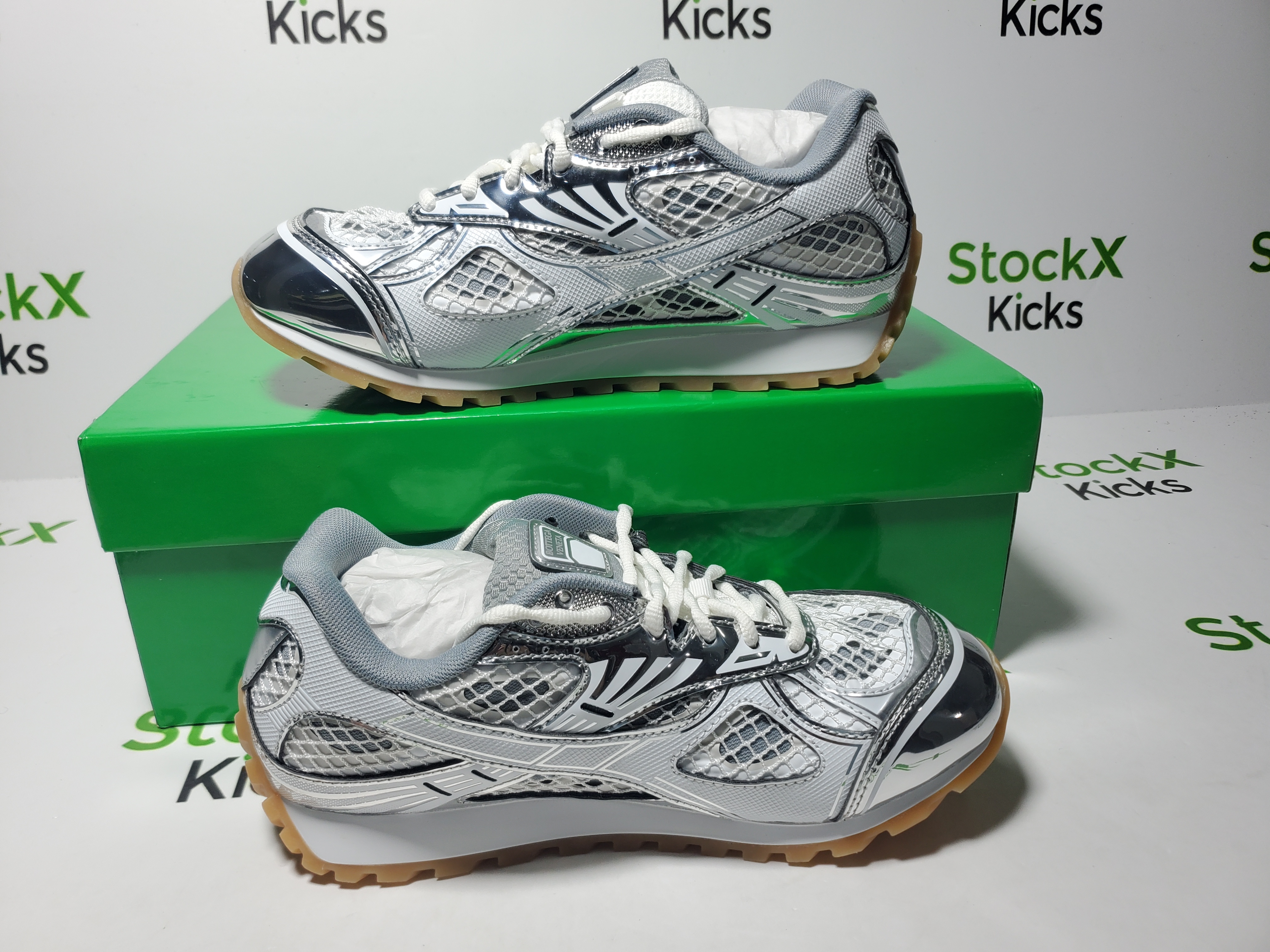 【Top PK Version】Bottega Veneta Orbit Silver White review Stockxkicks 01