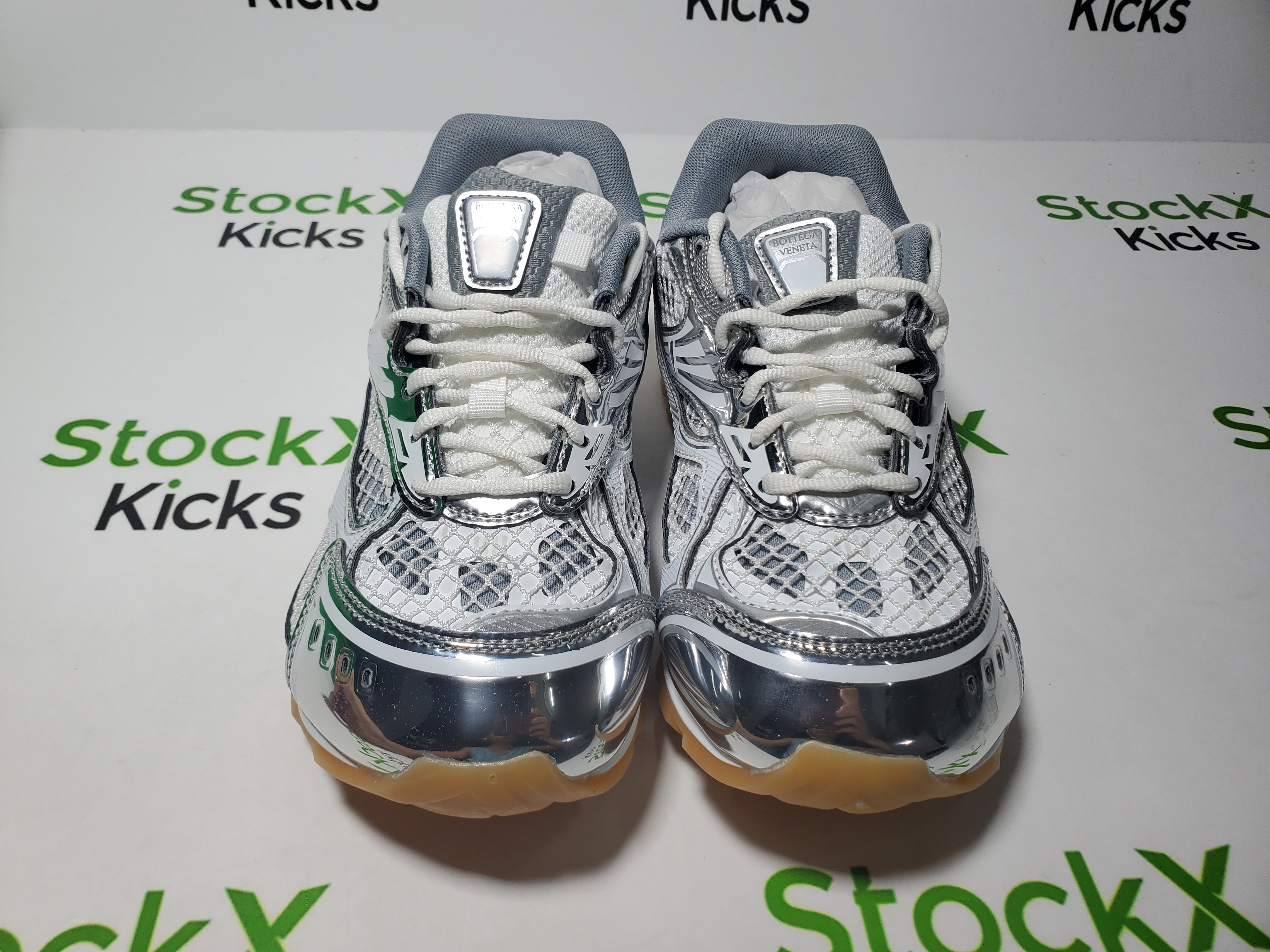 【Top PK Version】Bottega Veneta Orbit Silver White review Stockxkicks 04