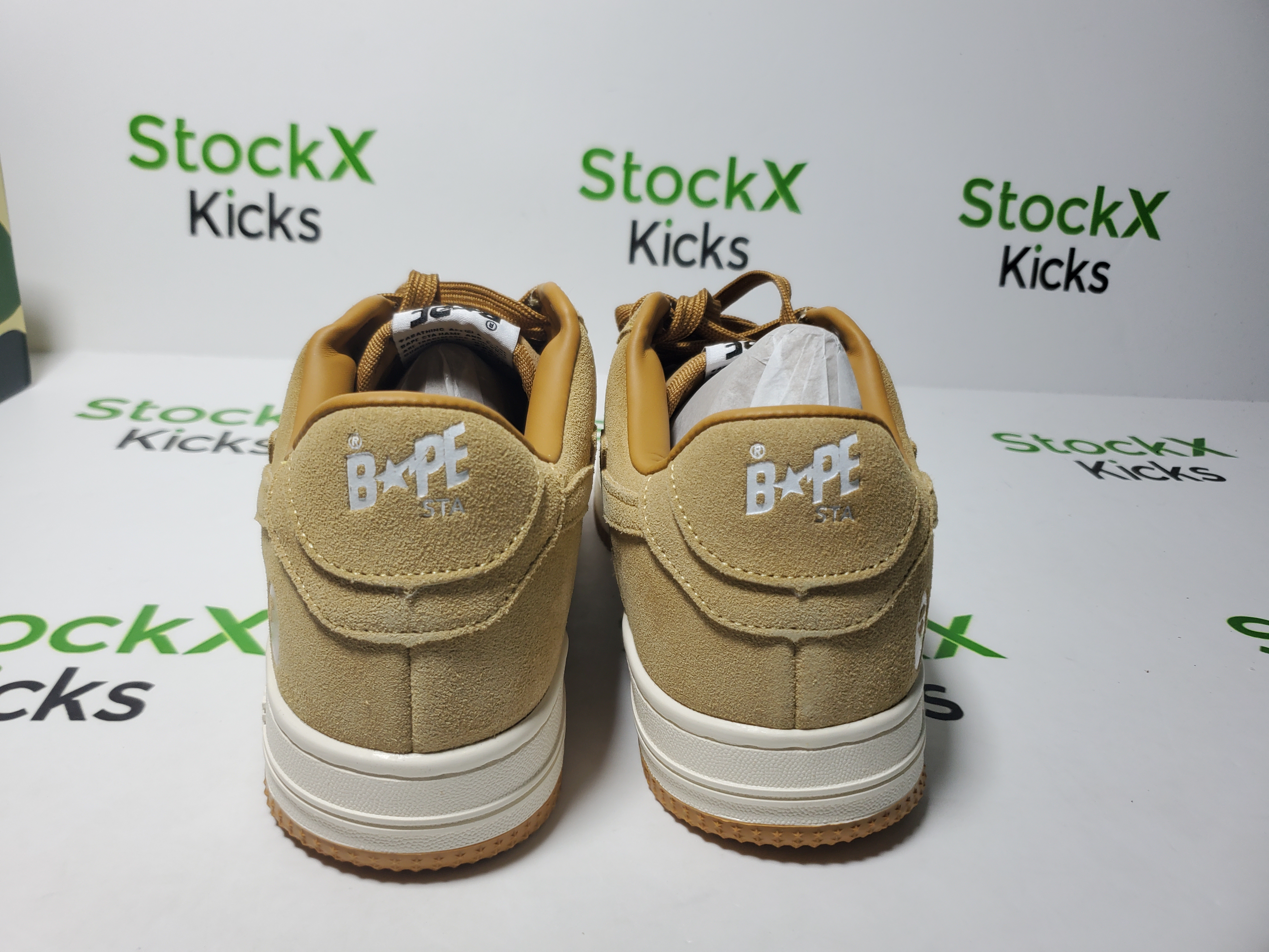 A Bathing Ape Bape Sta Beige Suede 1H70-191-004 review Stockxkicks 03