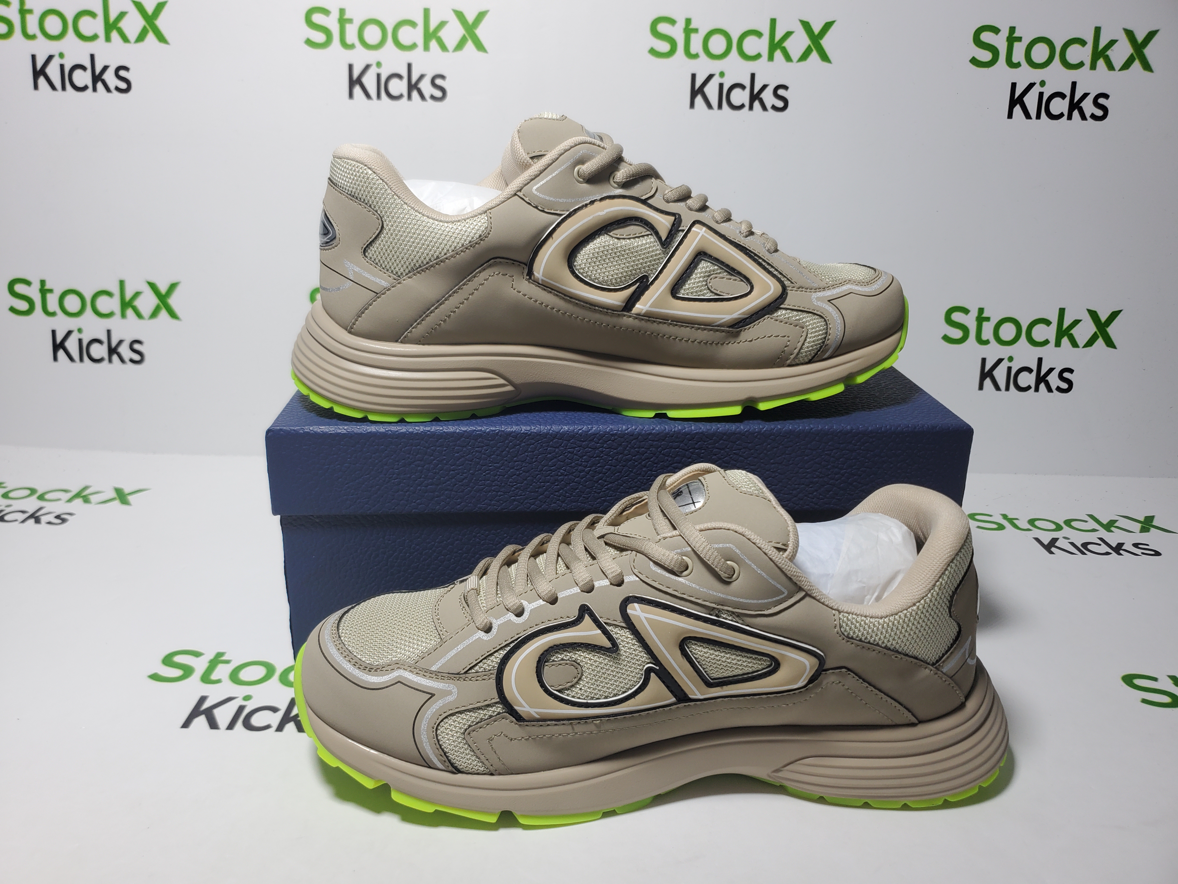 Dior B30 Sneakers Khaki 3SN279ZMA-16141 review Stockxkicks 02