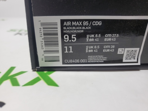 Nike Air Max 95 Comme des Garcons Black CU8406-001 review 