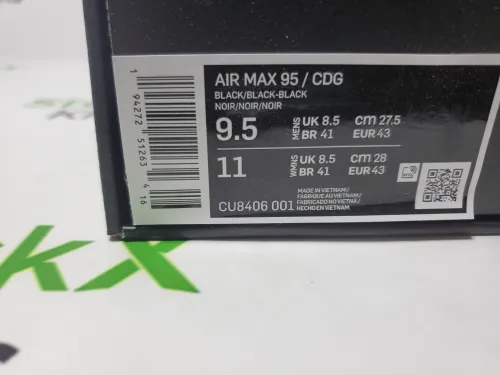 Nike Air Max 95 Comme des Garcons Black CU8406-001 review 