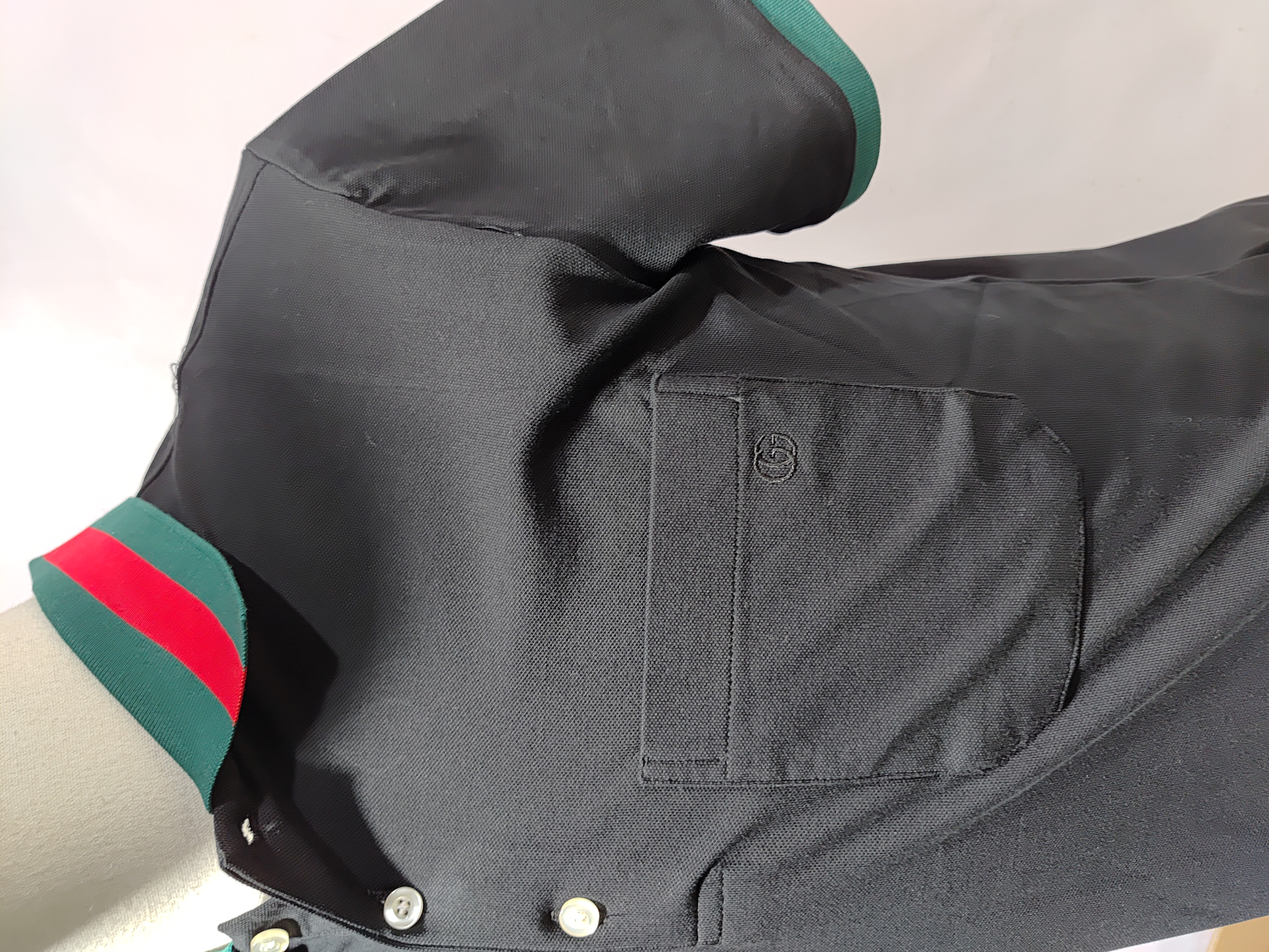 Gucci Cotton piquet polo with Web collar 701735 XJELJ 1043 review Stockxkicks 02