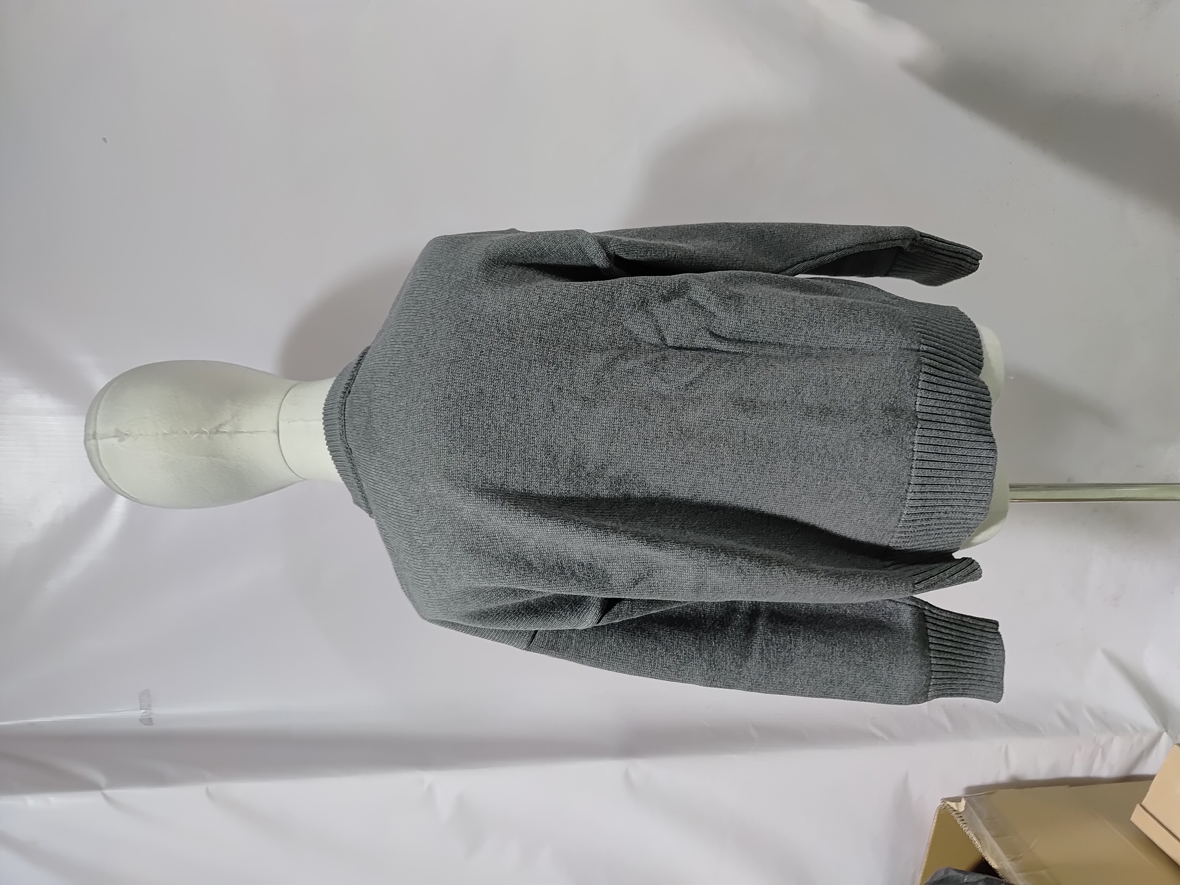 AMI PARIS 21FW Heart Embroidered Cardigan Grey review Stockxkicks 01