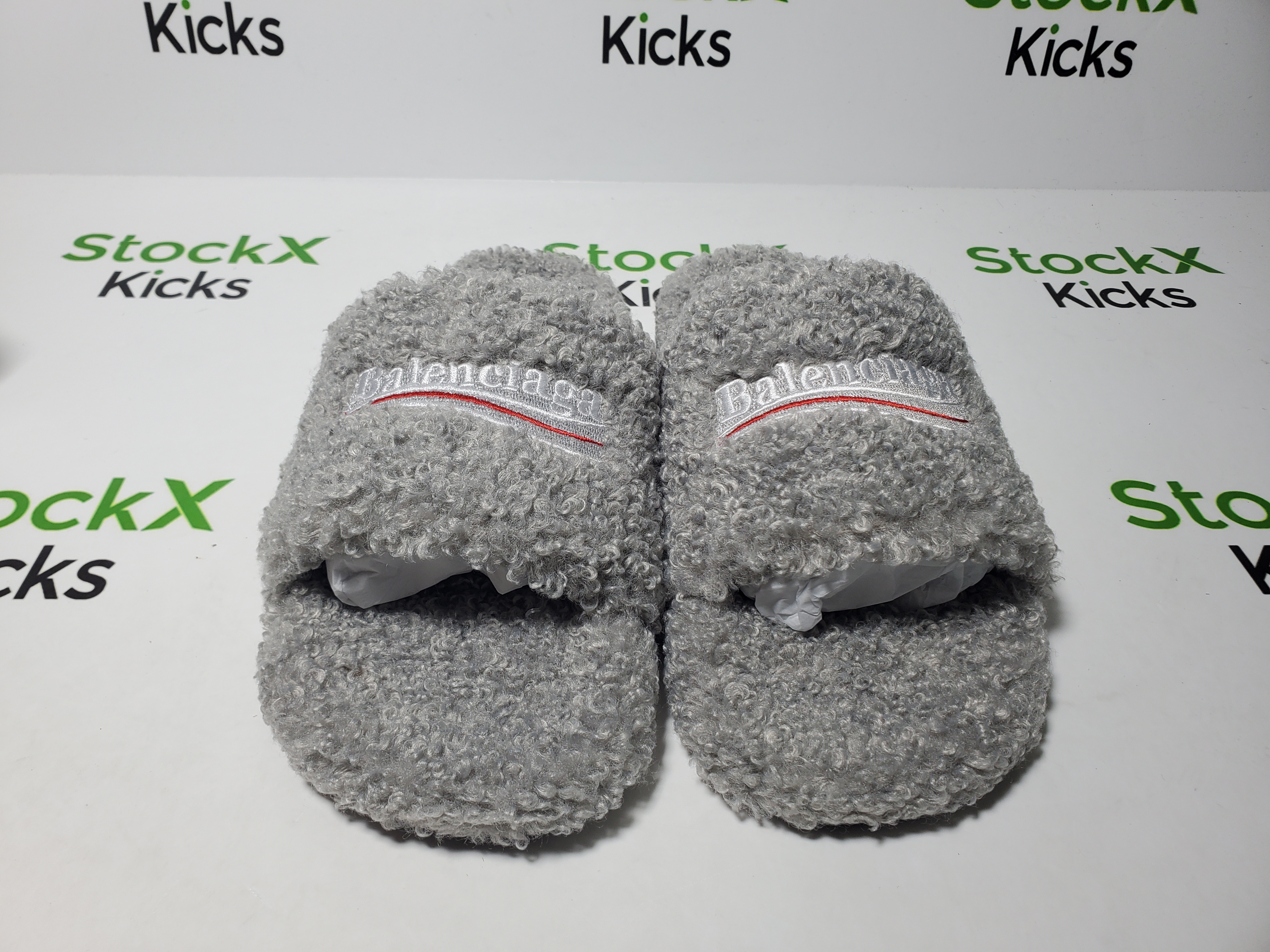 Balenciaga Furry Slide Grey （QC needs at least 5 days or more） review Stockxkicks 04