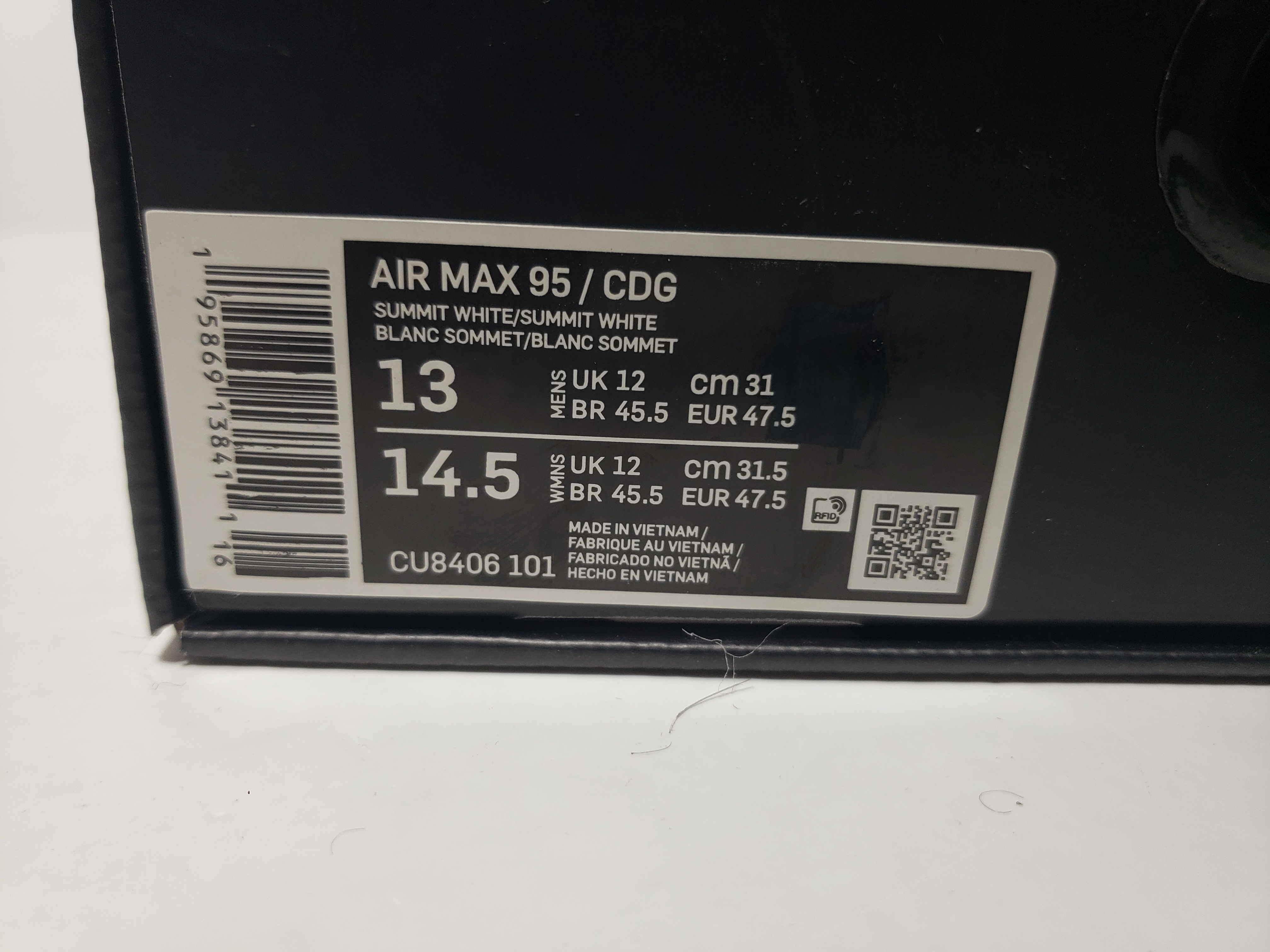 Nike Air Max 95 Comme des Garcons Black Grey CU8406-101 review Stockxkicks 00