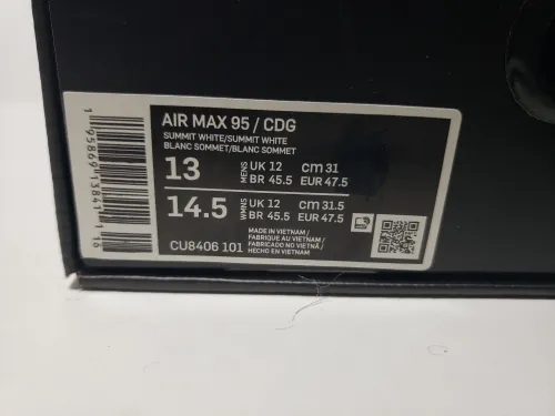 Nike Air Max 95 Comme des Garcons Black Grey CU8406-101 review 