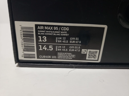 Nike Air Max 95 Comme des Garcons Black Grey CU8406-101 review 