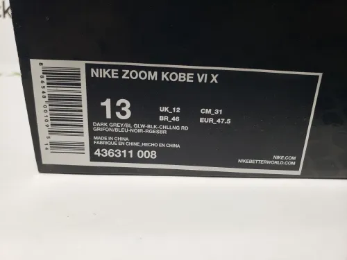 Nike Kobe 6 Dark Knight 429659-016 review 