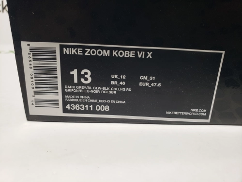 Nike Kobe 6 Dark Knight 429659-016 review 