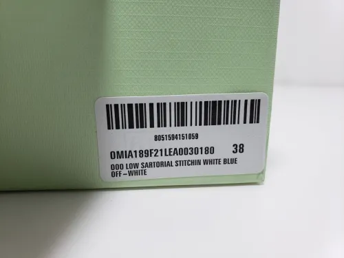 PK God Batch OFF-WHITE Out Of Office OOO Low Tops White Blue Discoloration OMIA189S 21LEA0030 0180 review 