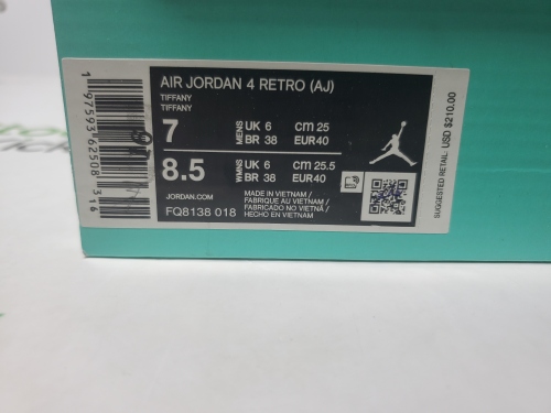 Pk God Batch Nike Air Jordan 4 Verde acqua review 