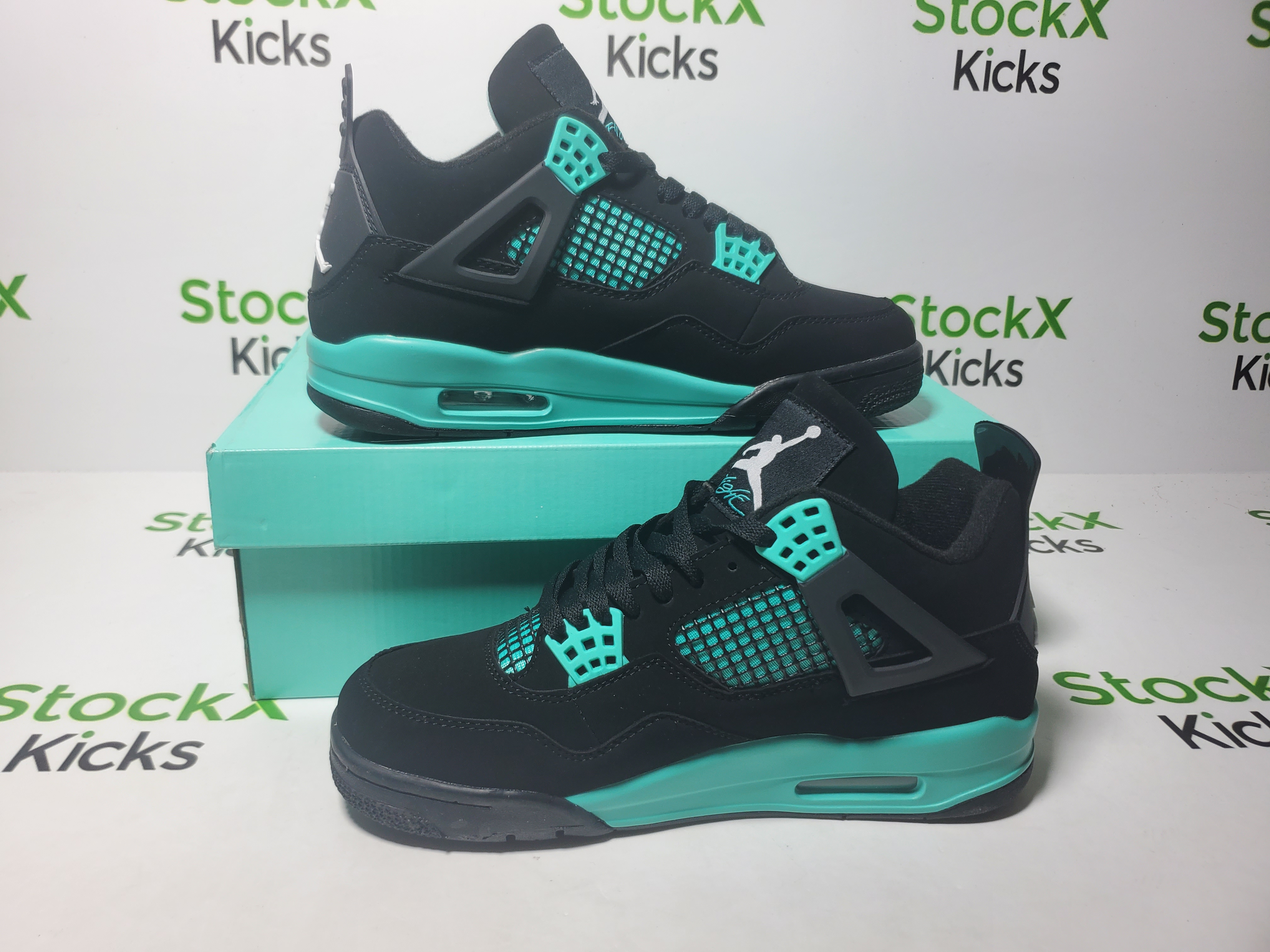 Pk God Batch Nike Air Jordan 4 Verde acqua review Stockxkicks 02