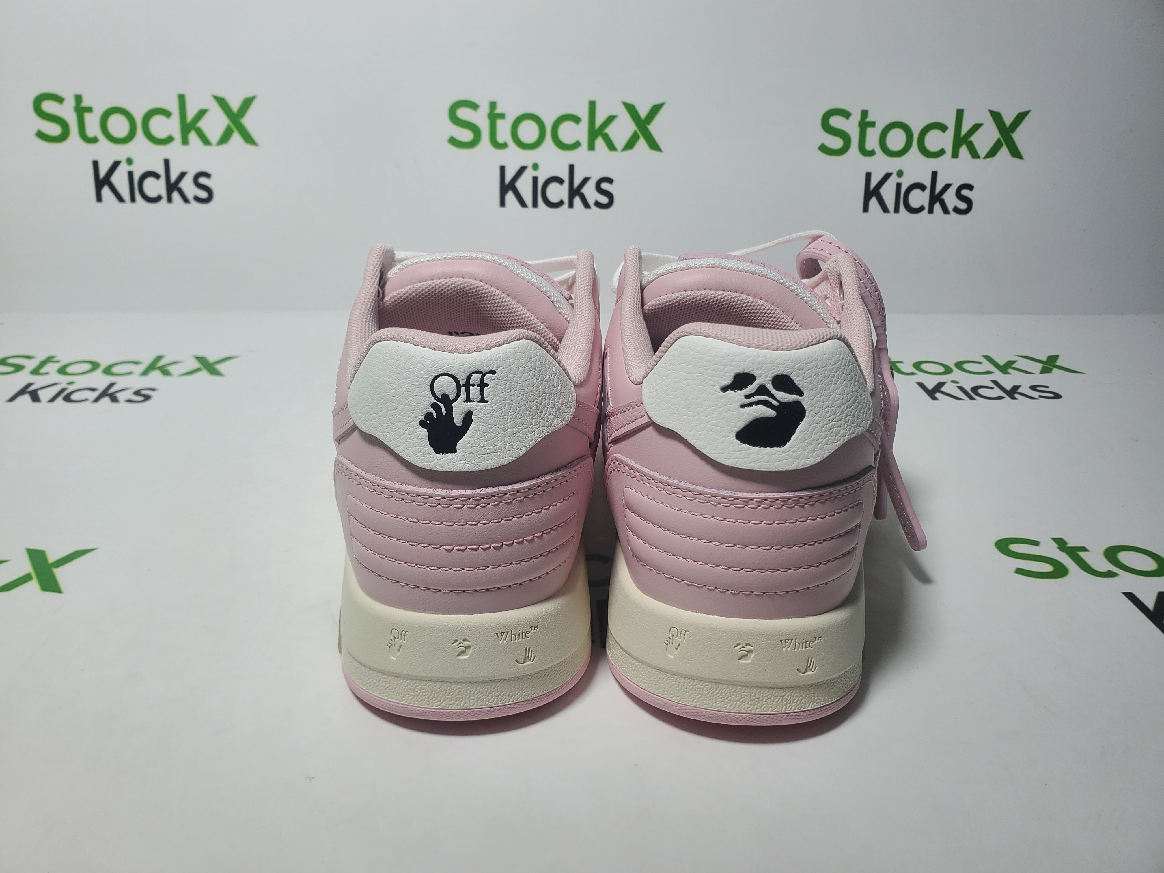 PK God Batch OFF-WHITE Out Of Office "OOO" Low Tops White Pink OWIA259S22LEA0010130 review Stockxkicks 03