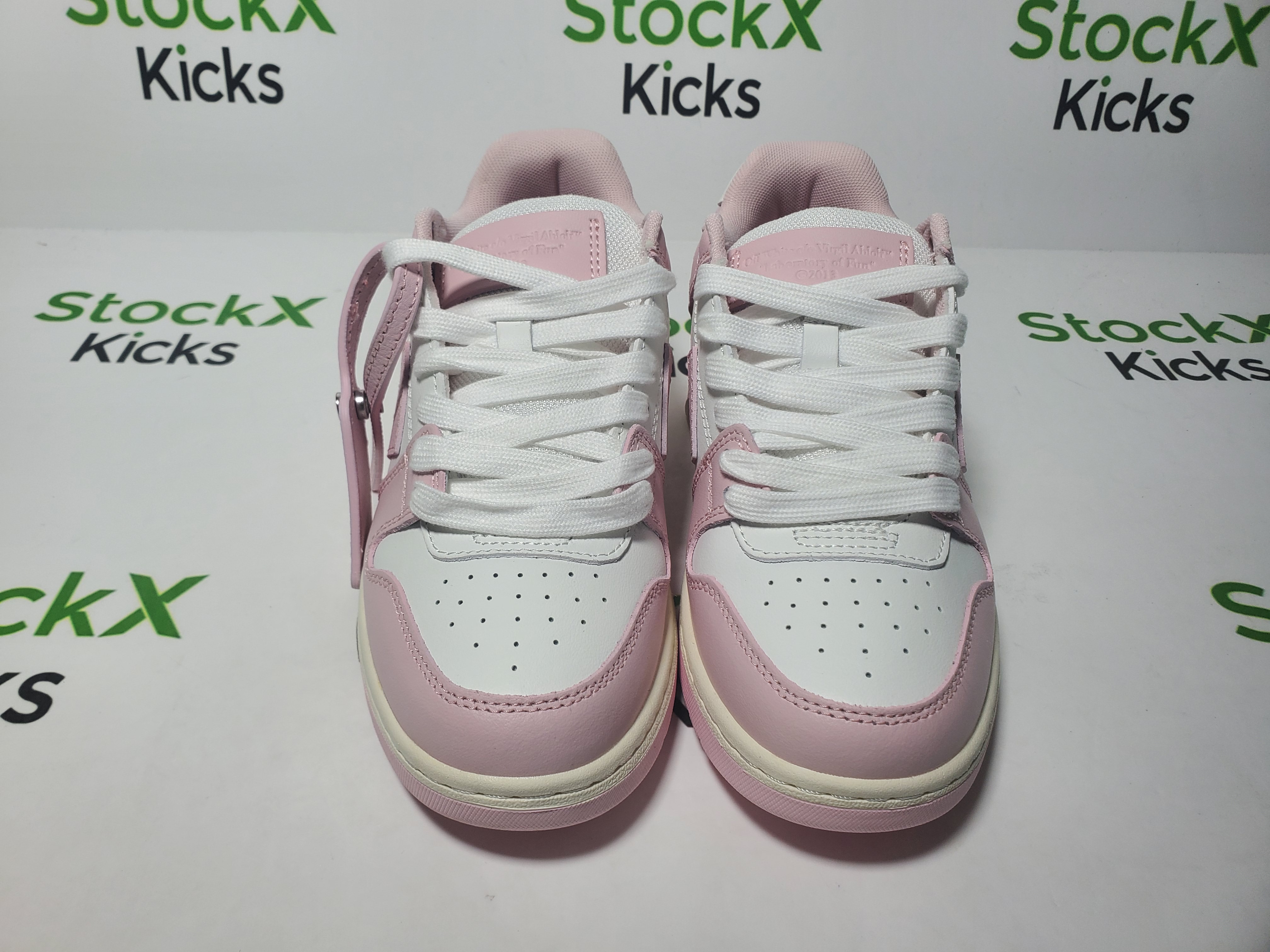 PK God Batch OFF-WHITE Out Of Office "OOO" Low Tops White Pink OWIA259S22LEA0010130 review Stockxkicks 04