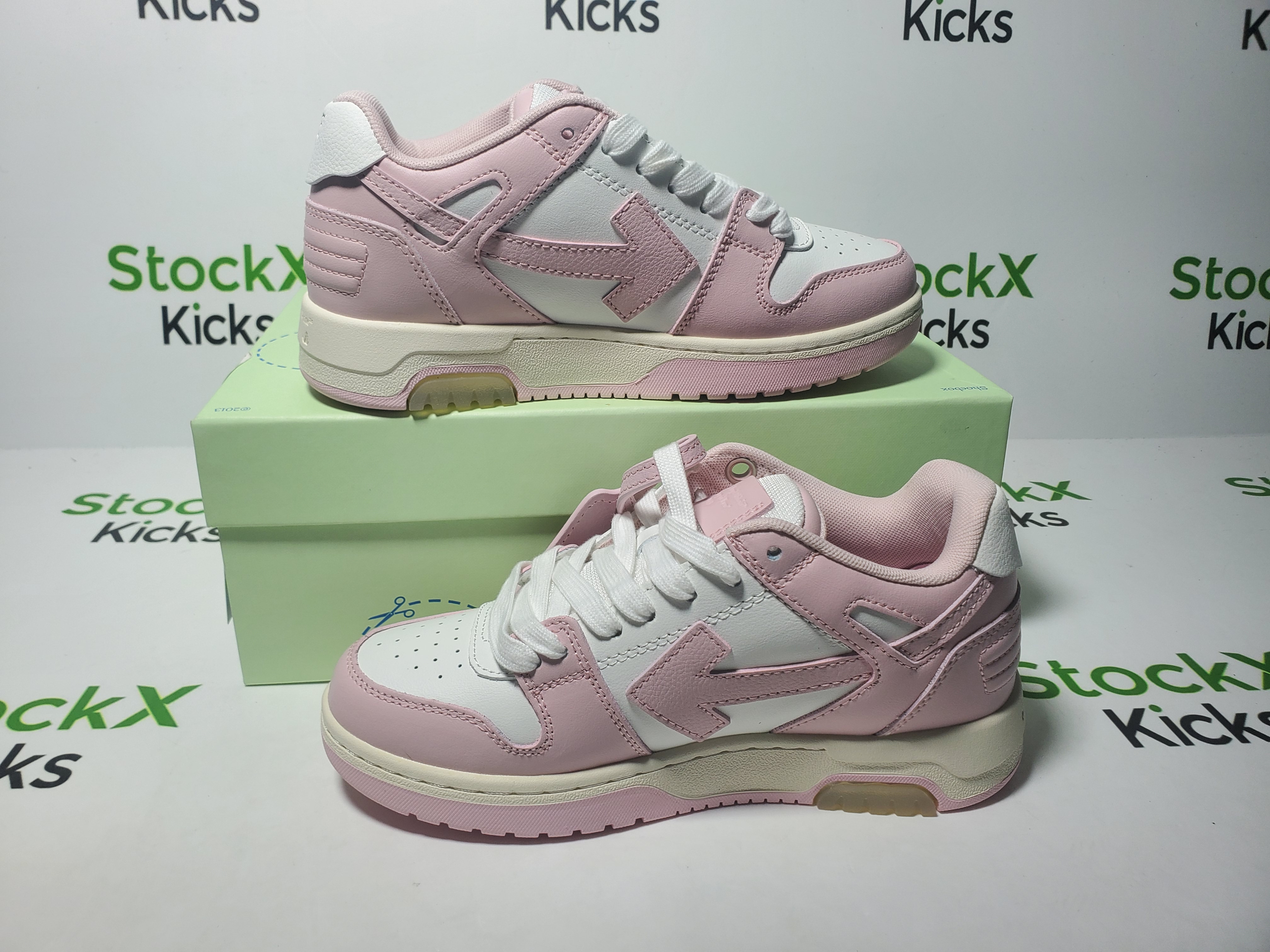 PK God Batch OFF-WHITE Out Of Office "OOO" Low Tops White Pink OWIA259S22LEA0010130 review Stockxkicks 02