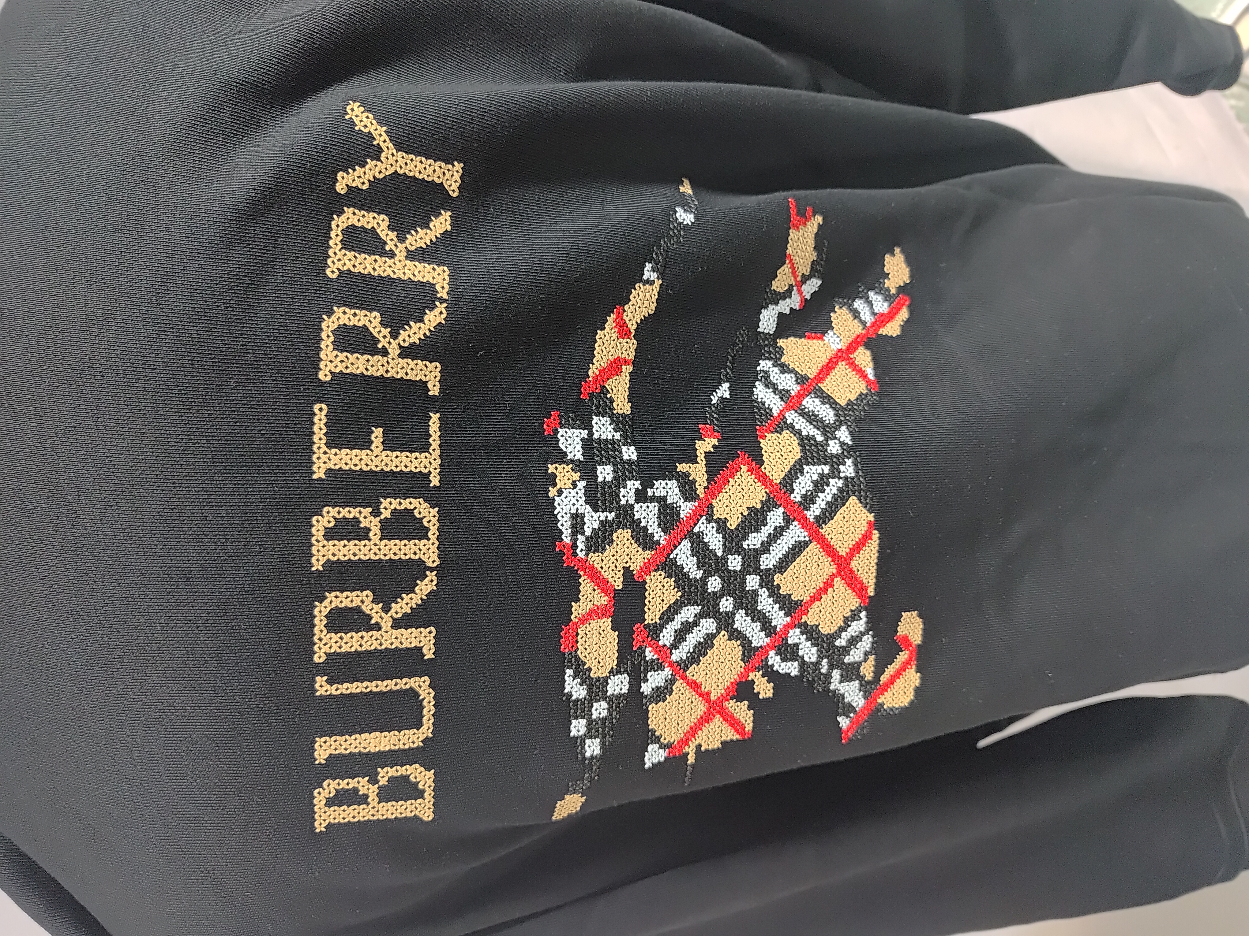Burberry Warhorse Cross-Stitch Zippered Hooded Jacket Black review Stockxkicks 03