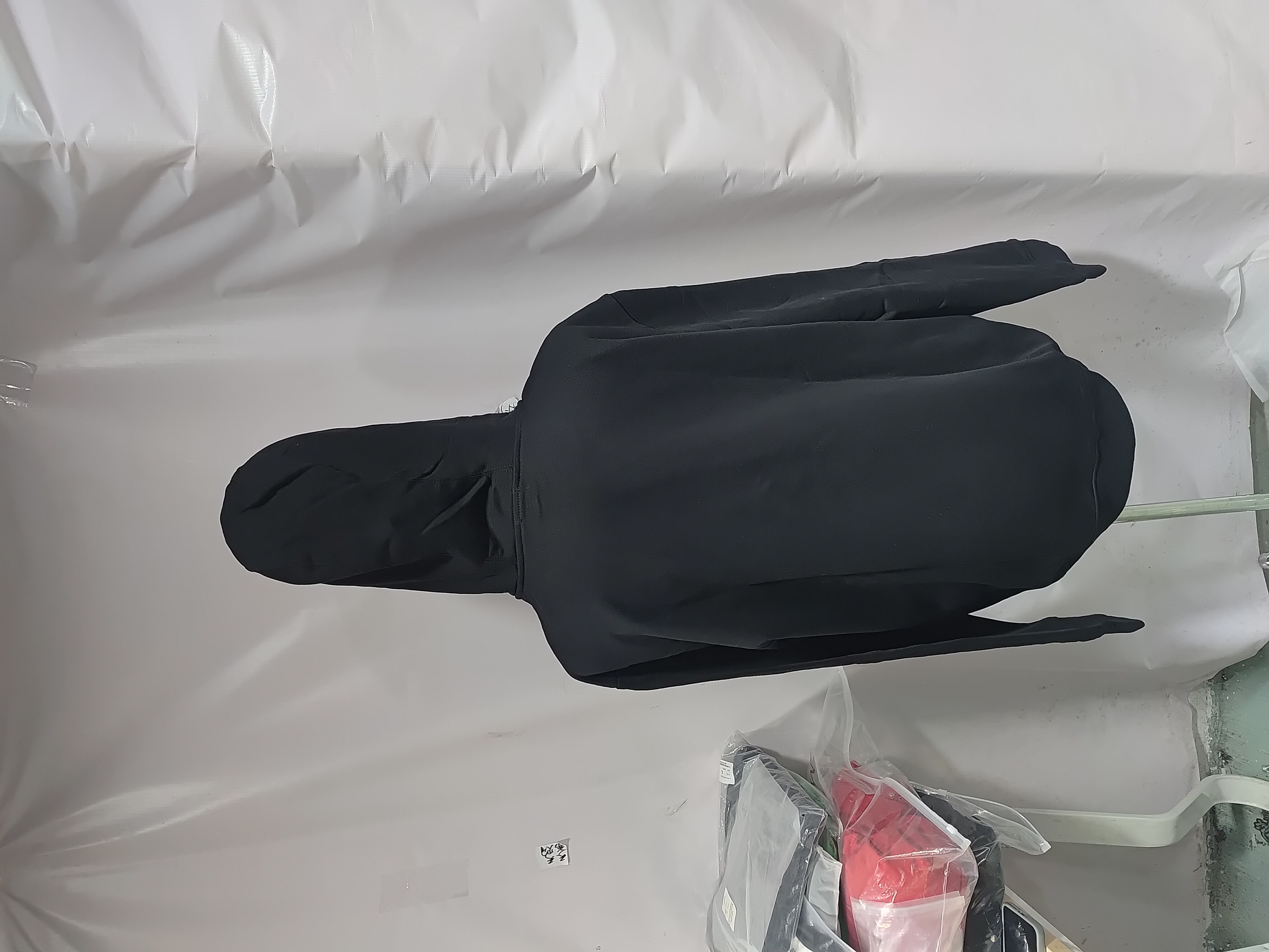 Burberry Logo Check Hooded Zip-Up Sweatshirt Black review Stockxkicks 03