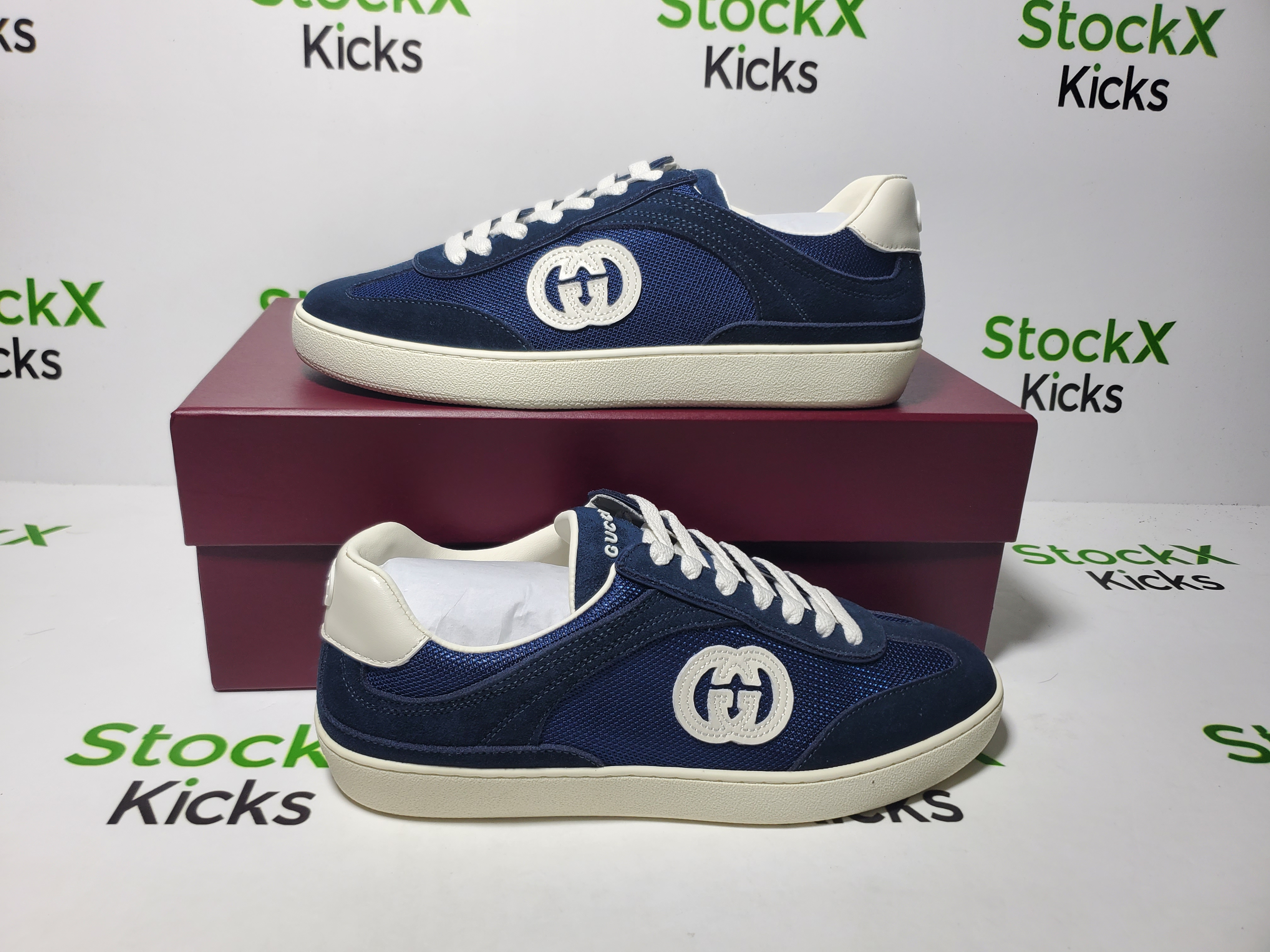 Gucci Interlocking G Sneaker Blue 791742 AADM0 4141 review Stockxkicks 01