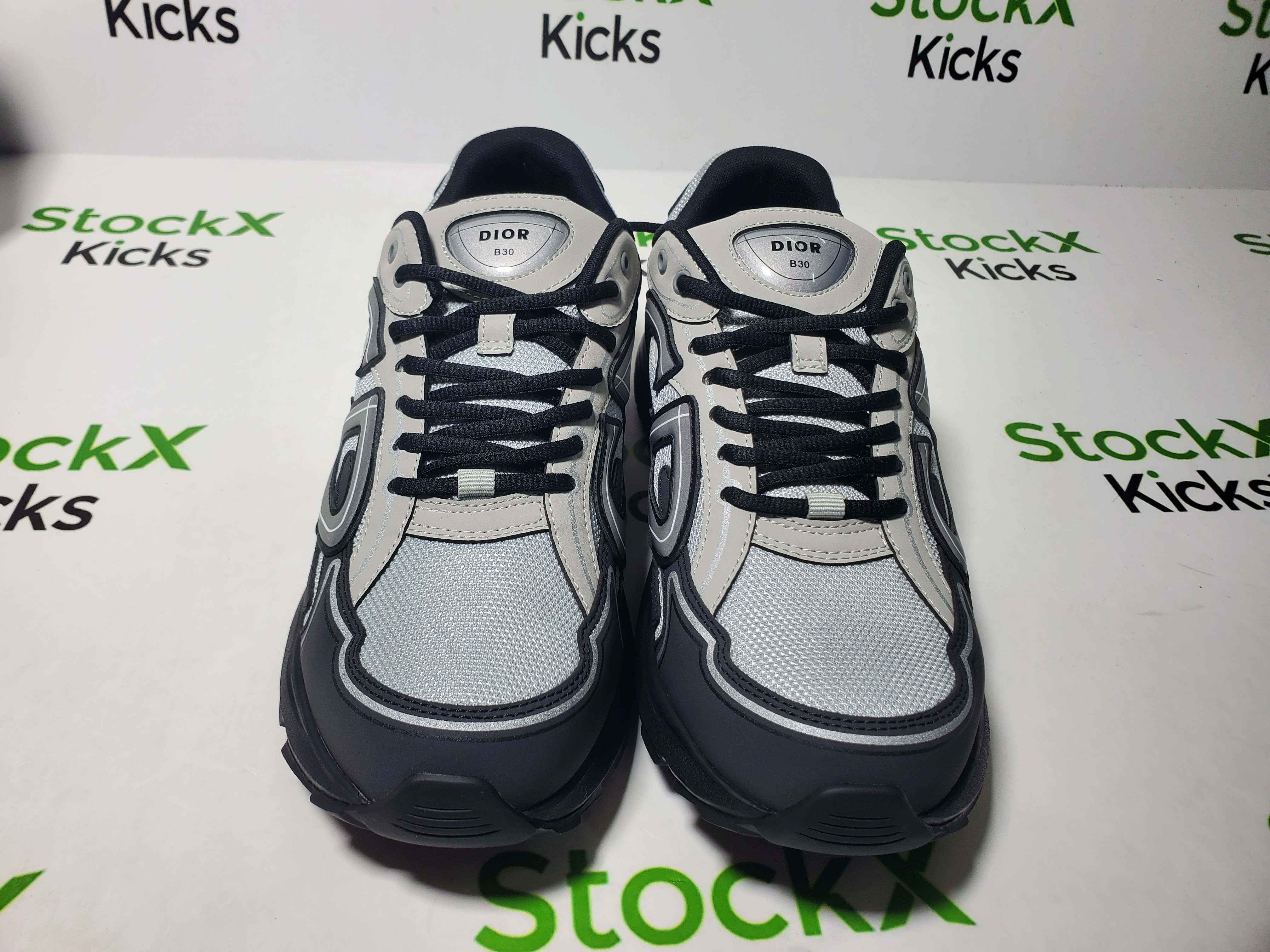 Dior B30 Round Head Logo Sneakers Patent Leather Gray review Stockxkicks 04