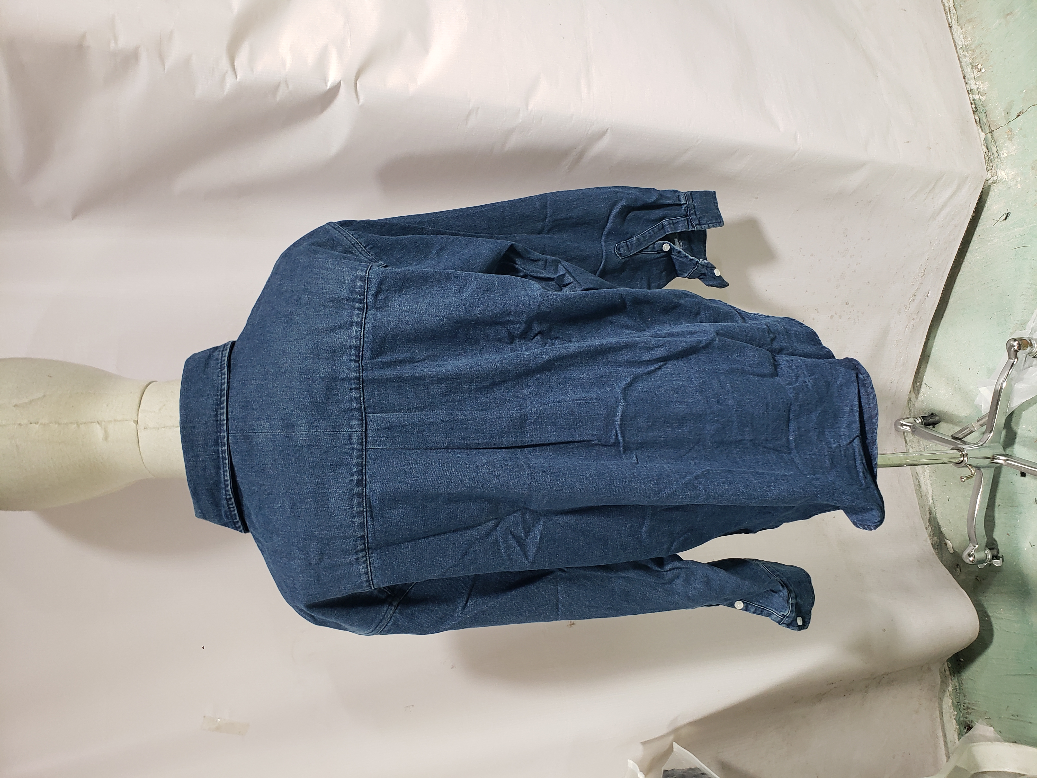 Ralph Lauren Classic Warhorse Logo Lapel Long-Sleeved Denim Shirt review Stockxkicks 03