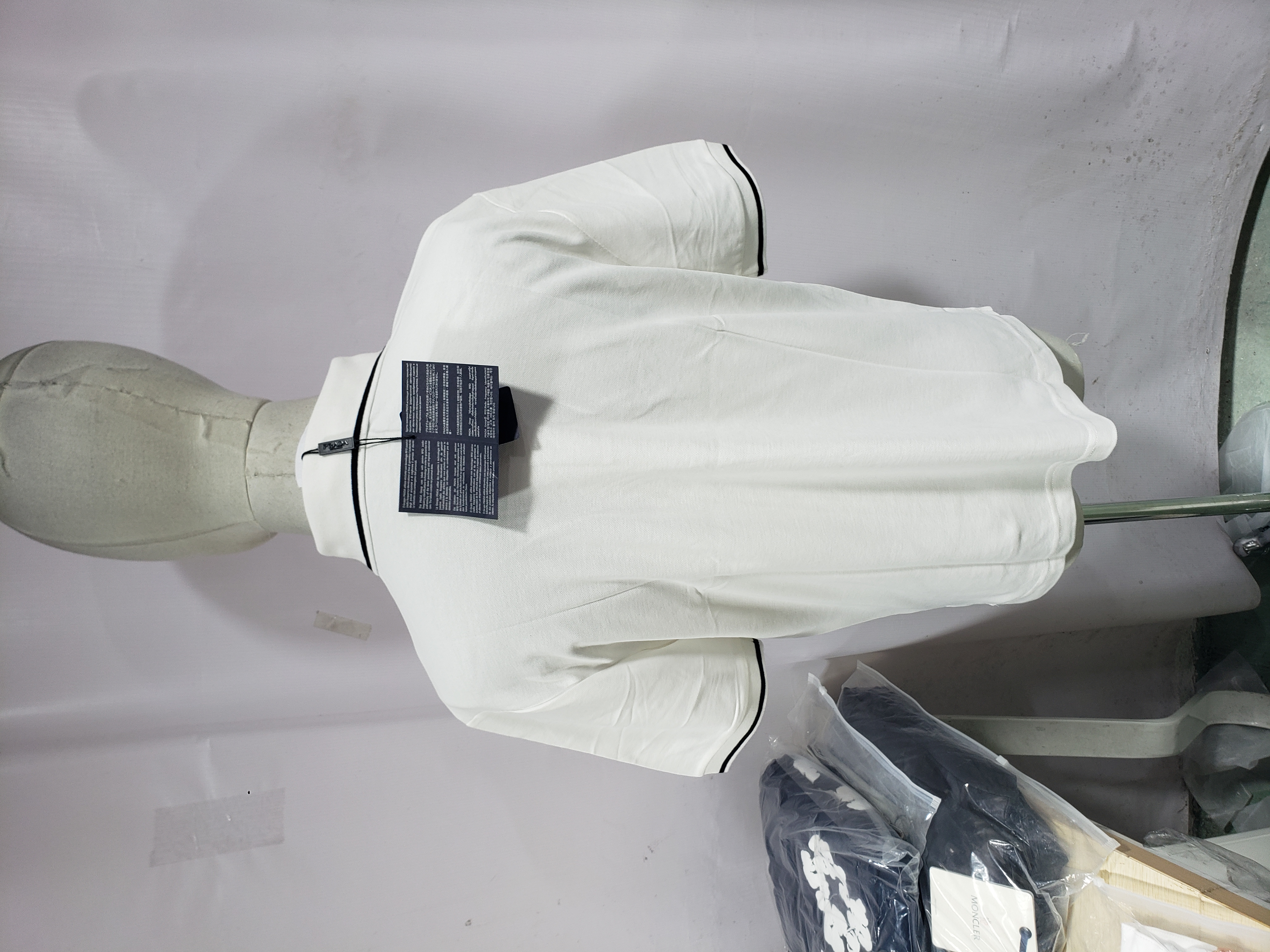 Prada Basic Letter Logo Business polo T-shirt review Stockxkicks 03