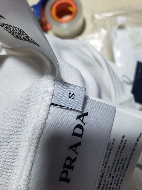 Prada Basic Letter Logo Business polo T-shirt review 