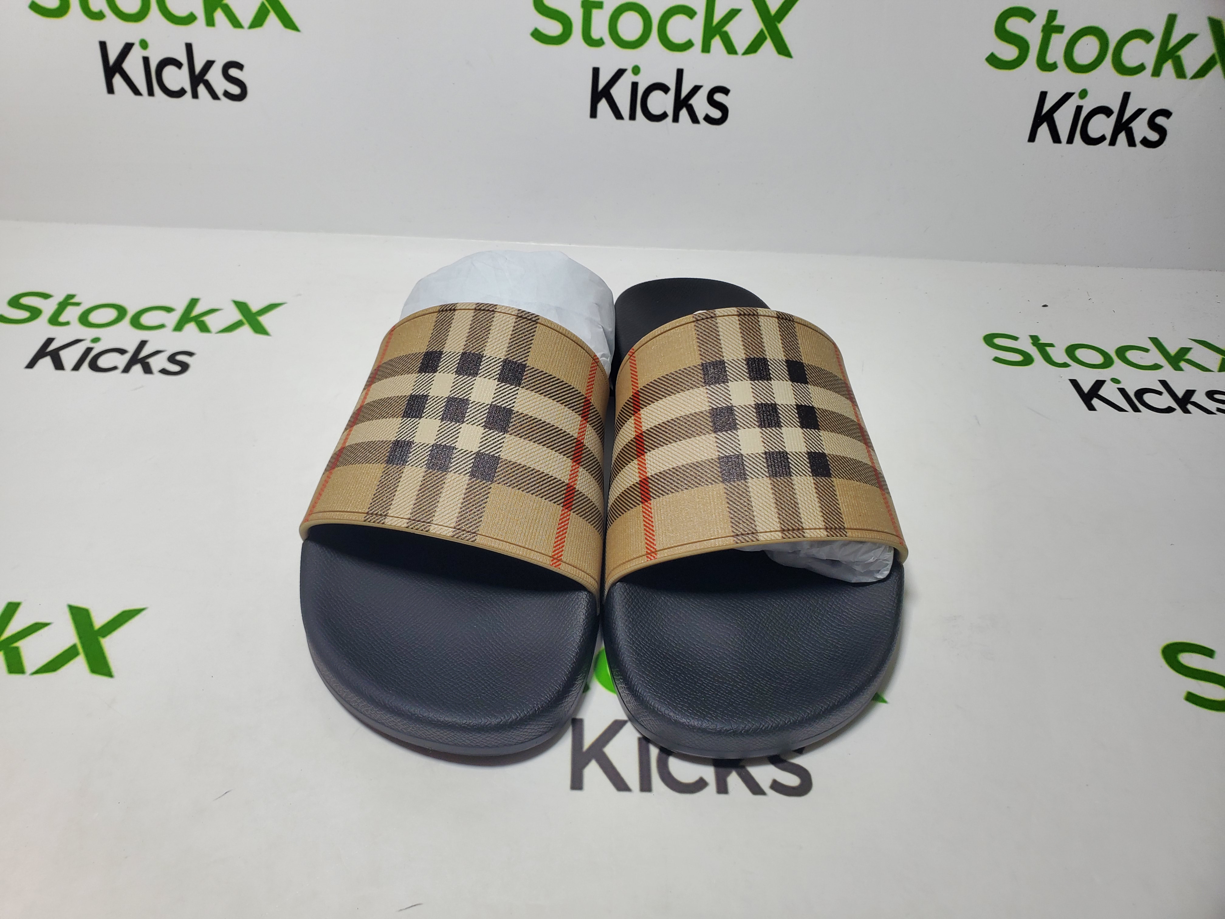 Burberry Vintage Check Slides Archive Beige CK241218 review Stockxkicks 04