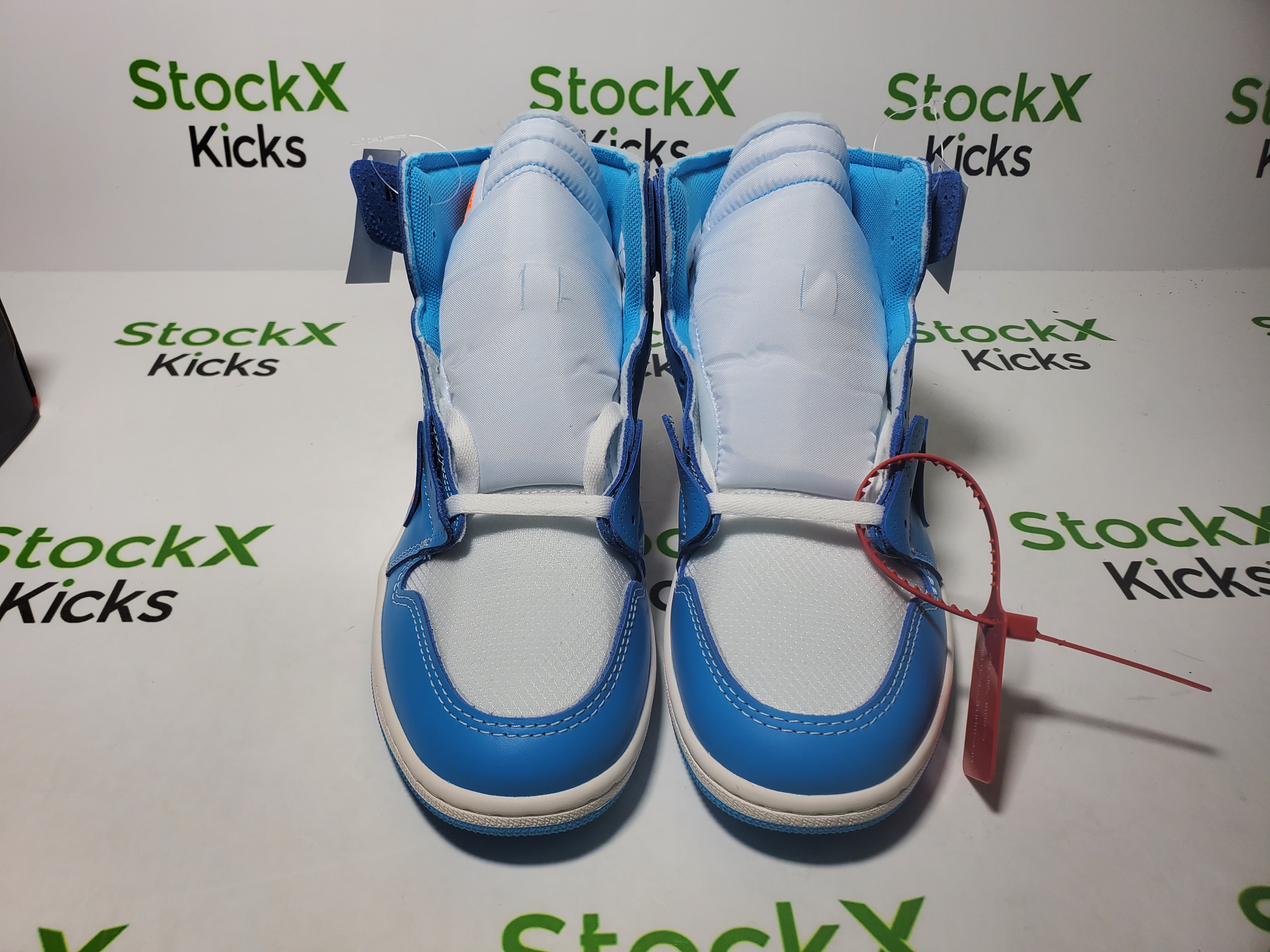 PK God Batch Nike Air Jordan 1 Retro High Off-White University Blue AQ0818-148 review Stockxkicks 04