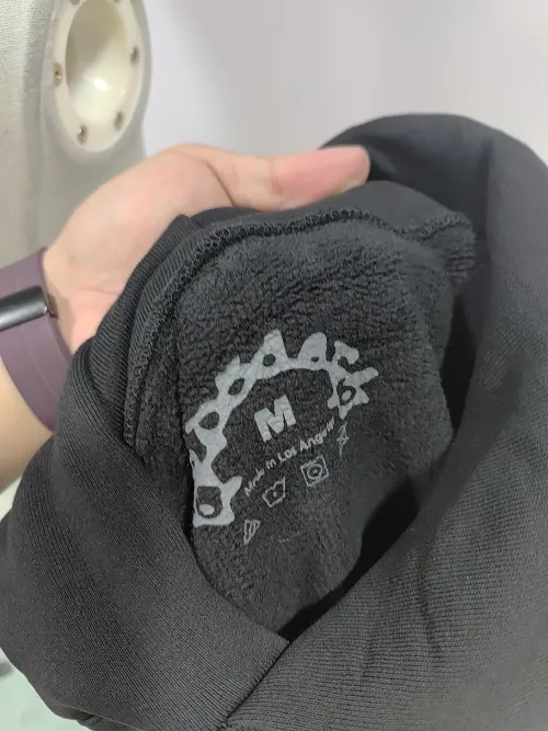 Sp5der Beluga Hoodie Onyx/Yellow YZ GE936 review 