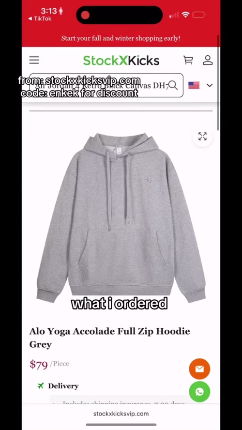 Alo Yoga Accolade Full Zip Hoodie Grey review 