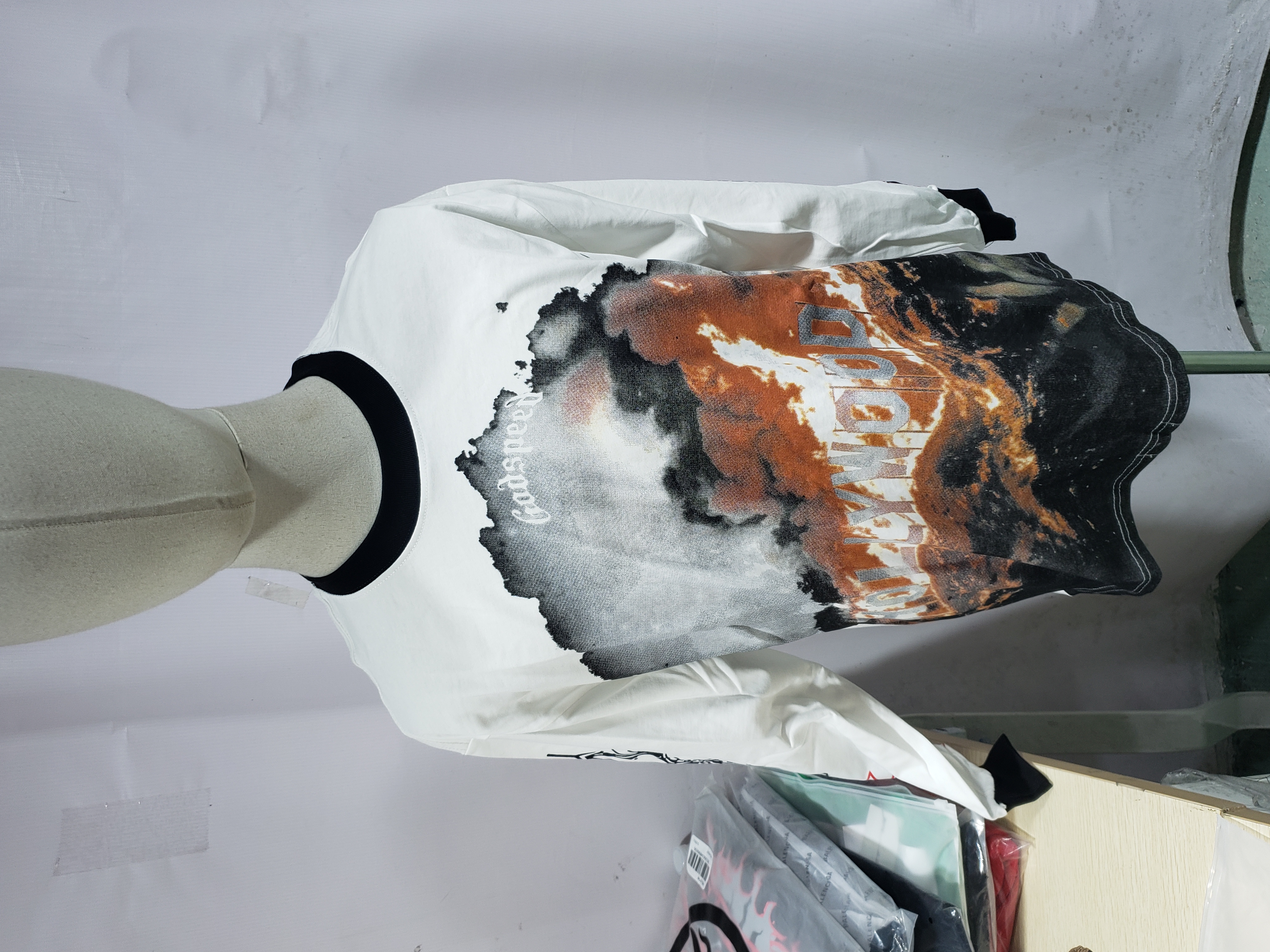 Godspeed Hollywood Thermal Long Sleeve T-shirt #3107 White/Apricot review Stockxkicks 01