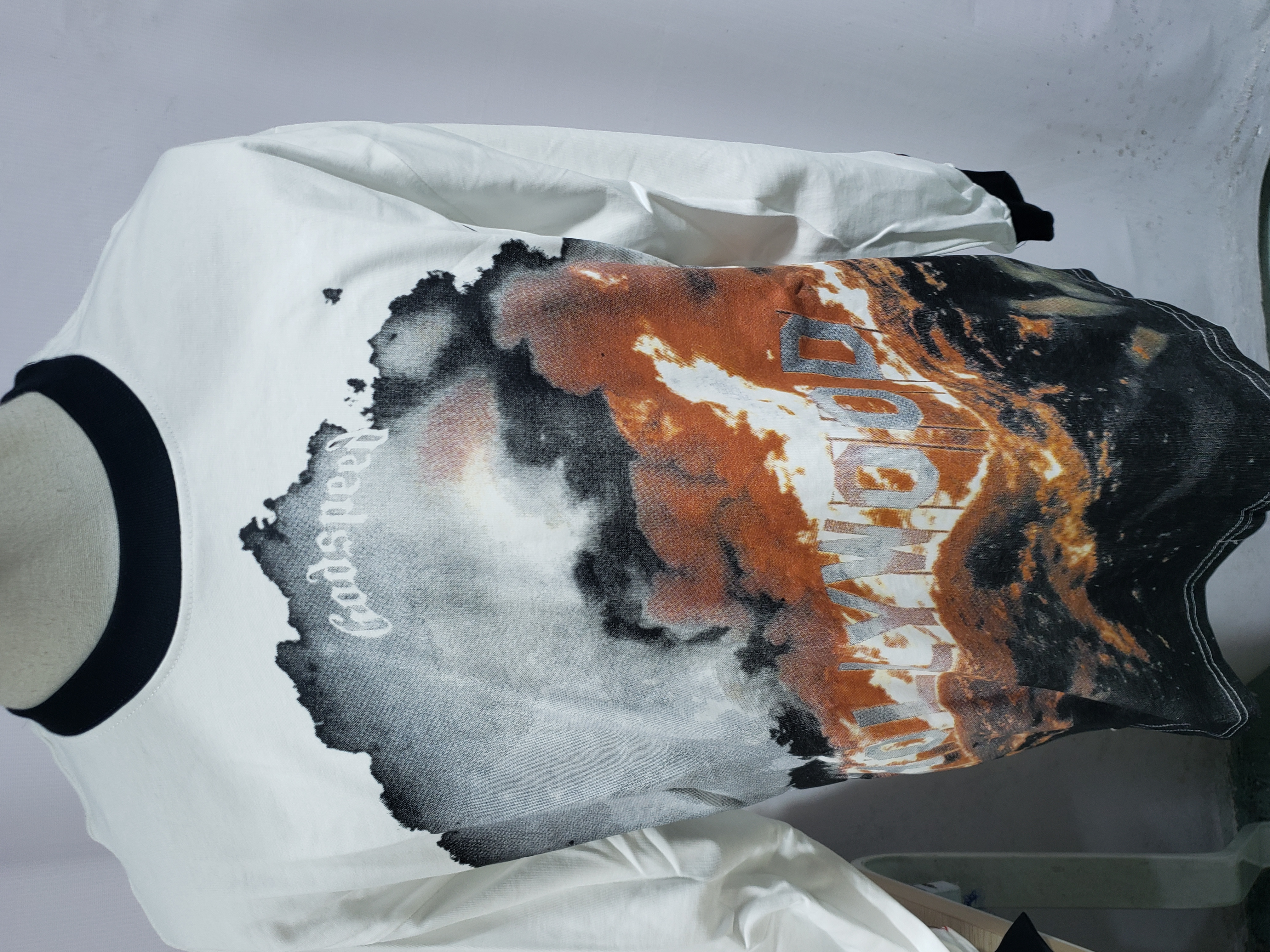 Godspeed Hollywood Thermal Long Sleeve T-shirt #3107 White/Apricot review Stockxkicks 02