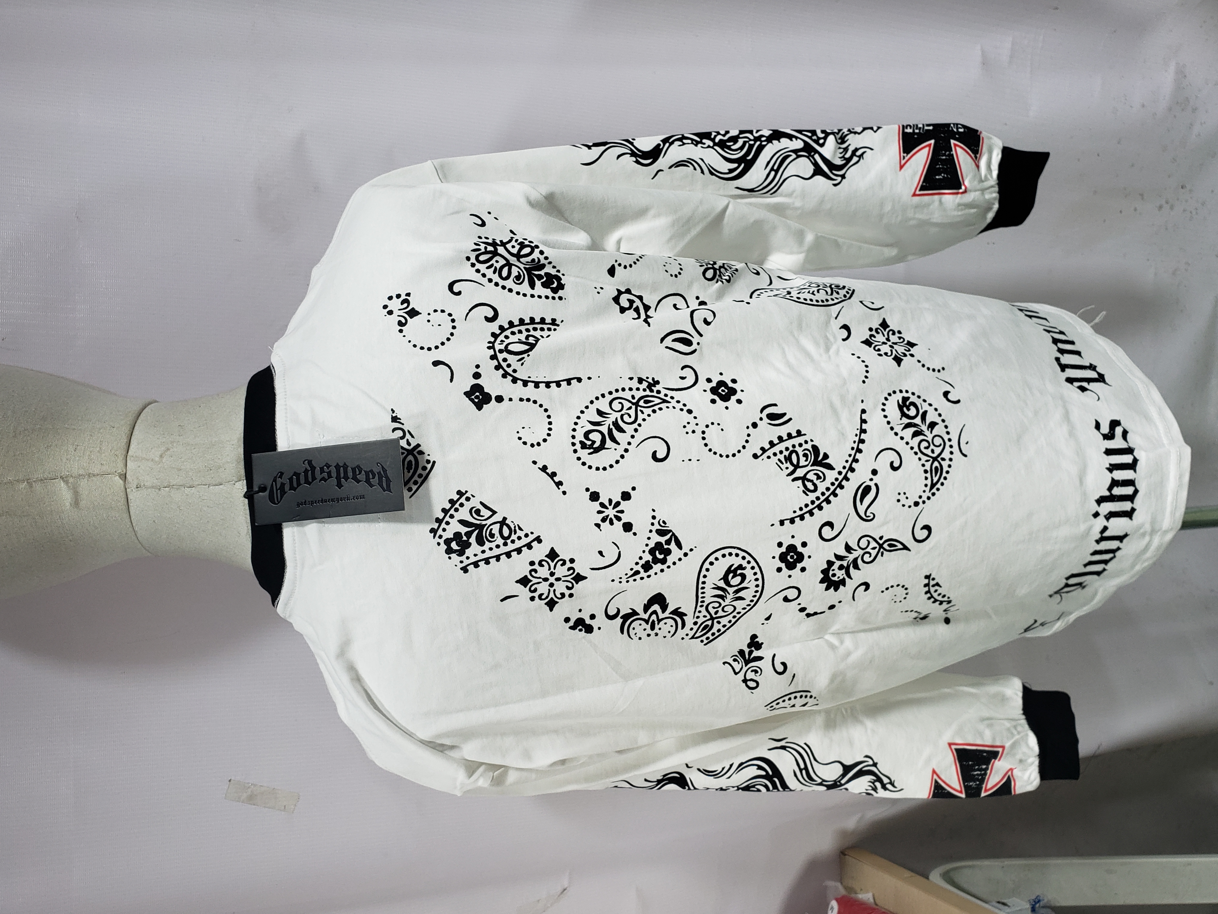 Godspeed Hollywood Thermal Long Sleeve T-shirt #3107 White/Apricot review Stockxkicks 03