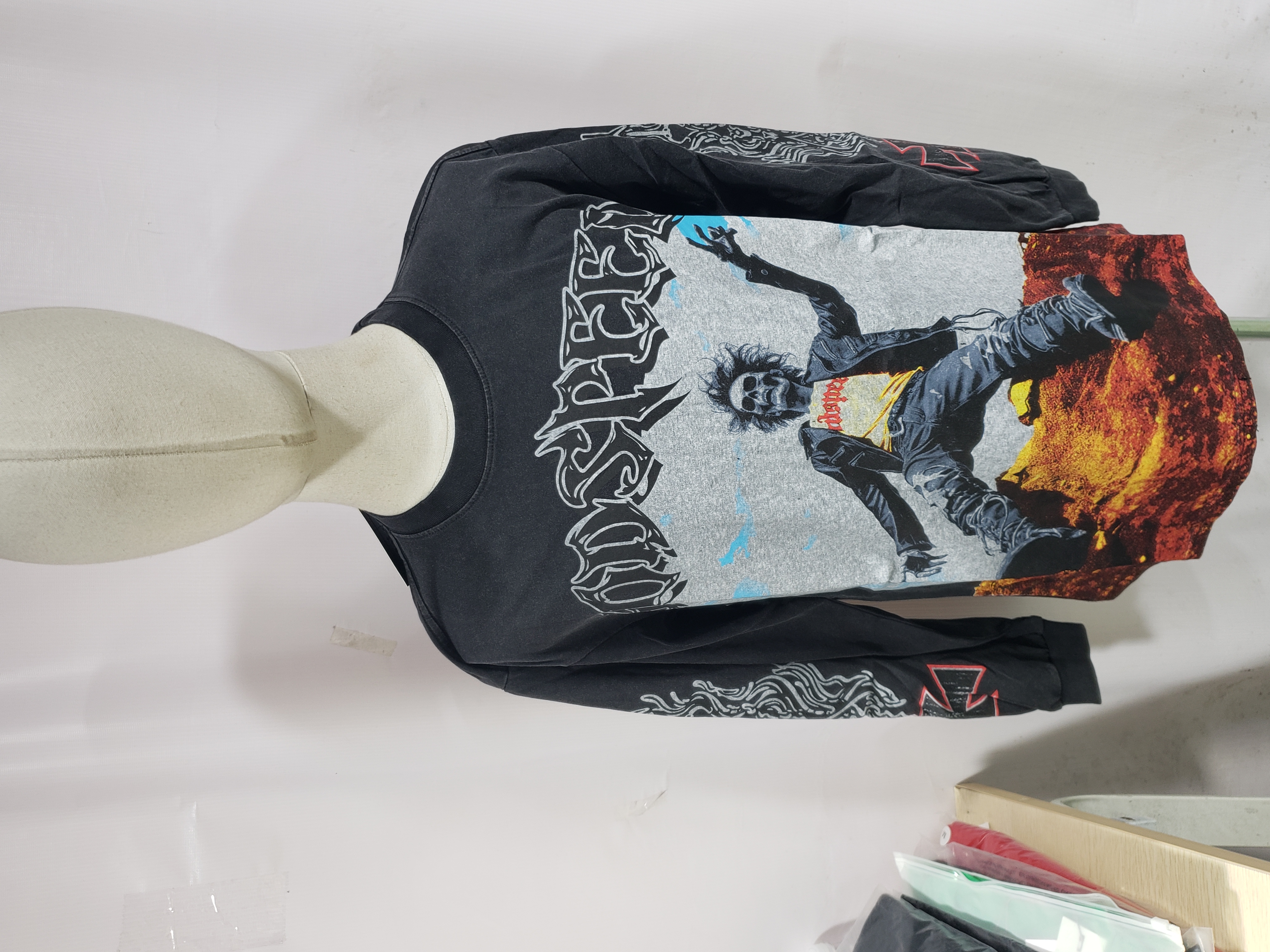 Godspeed Rocker Layered Long Sleeve T-shirt #1103 Black Wash review Stockxkicks 01