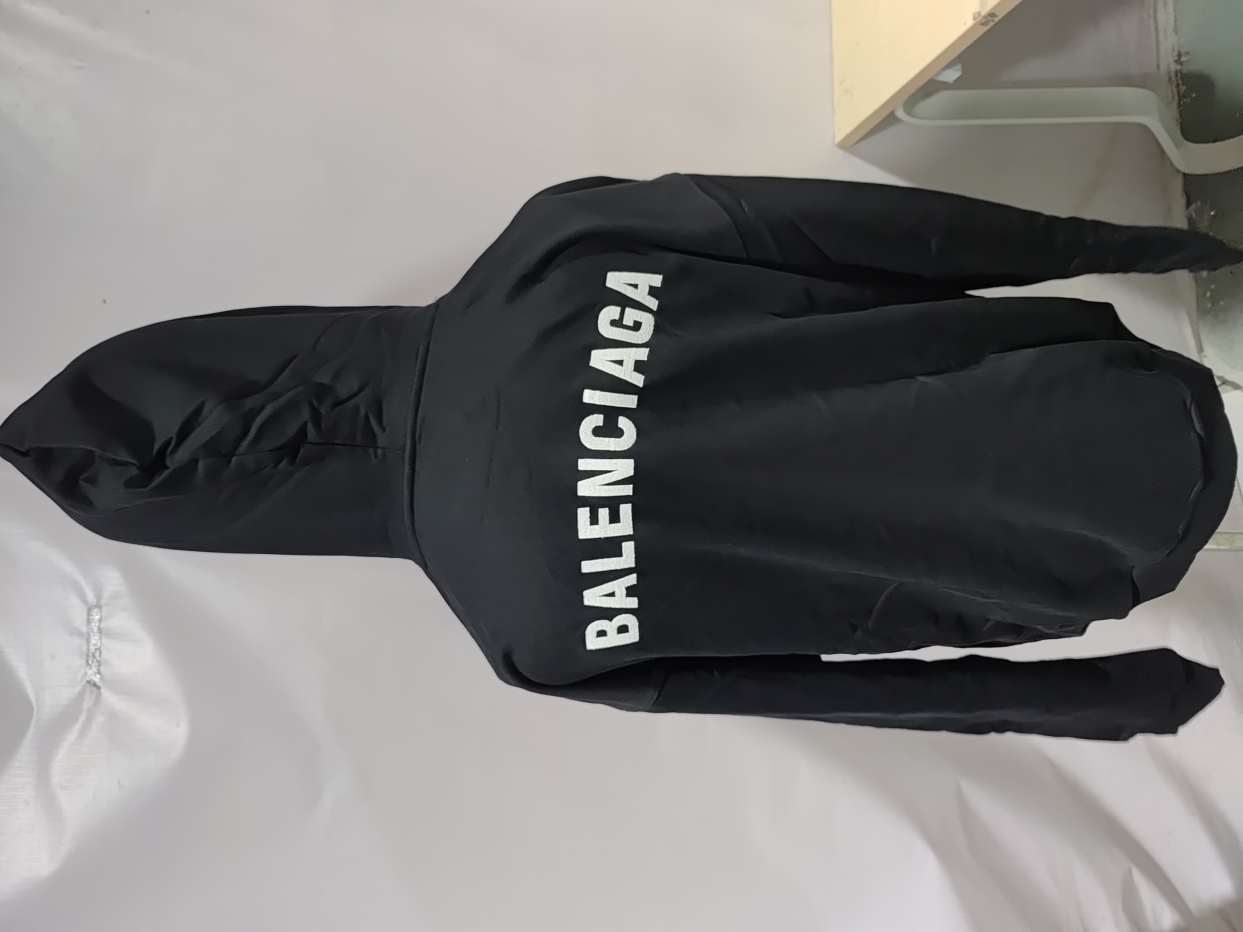 Balenciaga Back Cropped Hoodie In Black review Stockxkicks 03