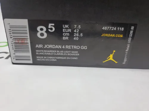 PK God Batch Air Jordan 4 Retro Sand (2017) (GS) 487724-118 review 