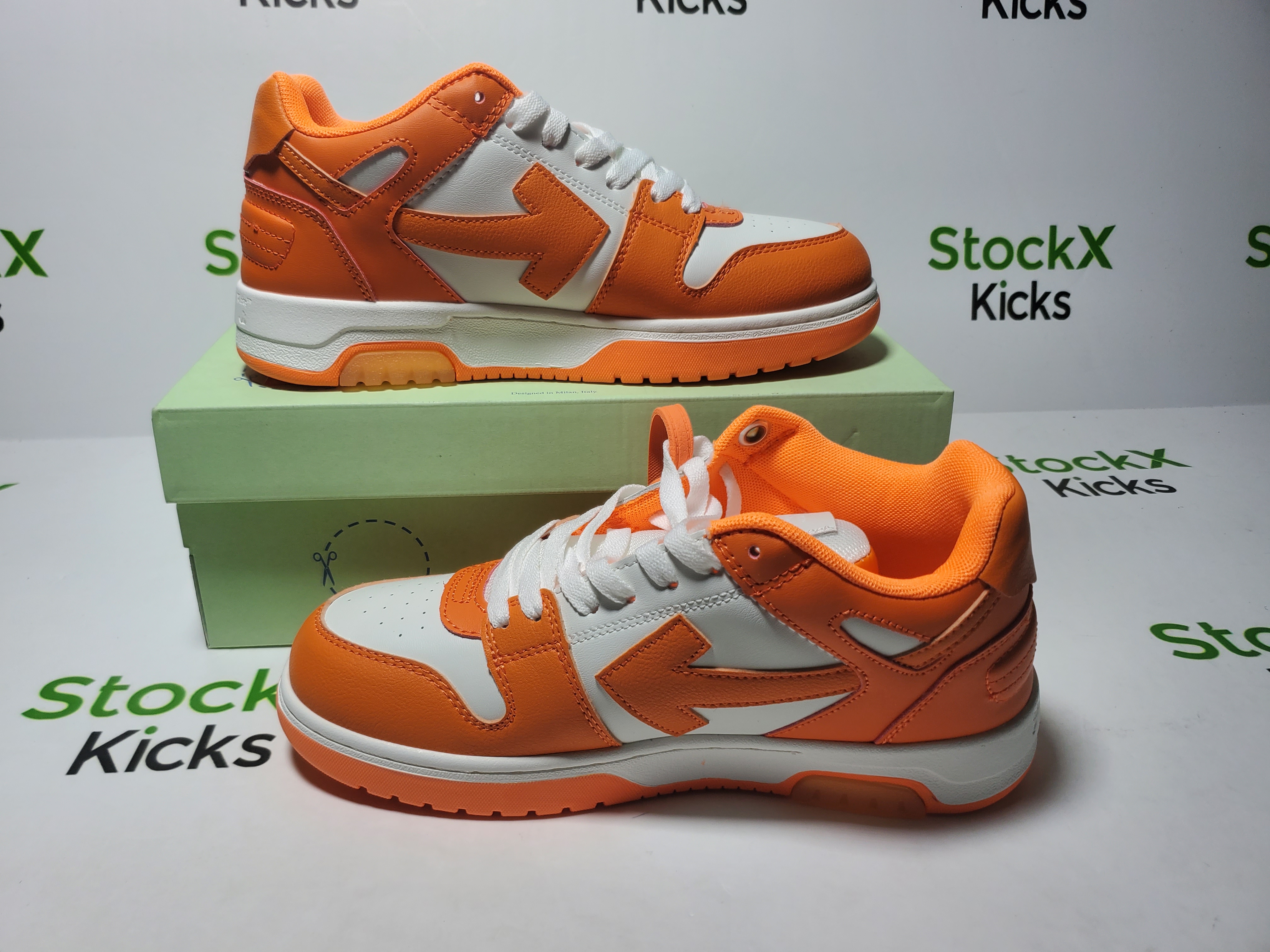 PK God Batch OFF-WHITE Out Of Office OOO Low Orange OMIA189S22LEA0010120 review Stockxkicks 01