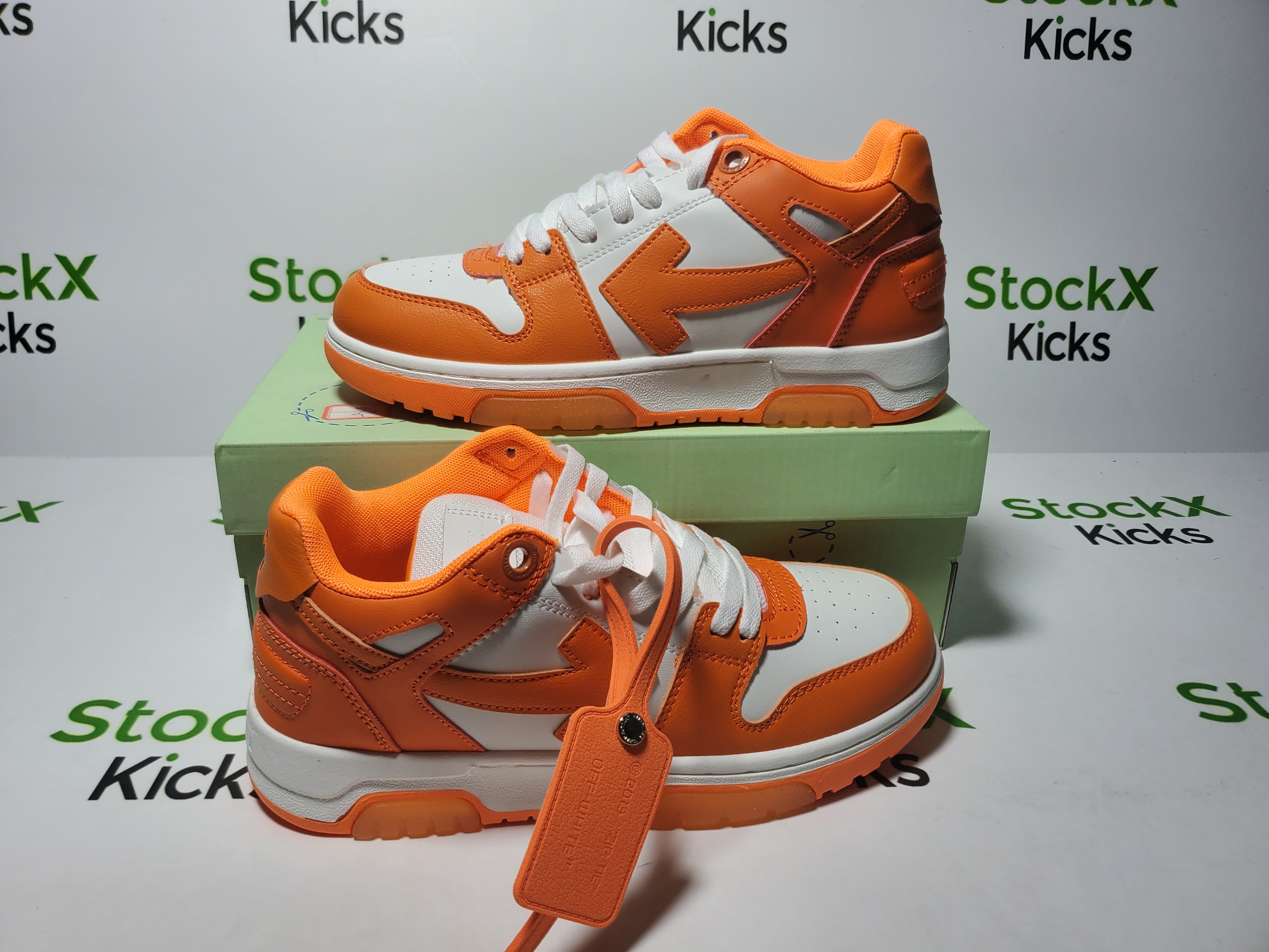 PK God Batch OFF-WHITE Out Of Office OOO Low Orange OMIA189S22LEA0010120 review Stockxkicks 02