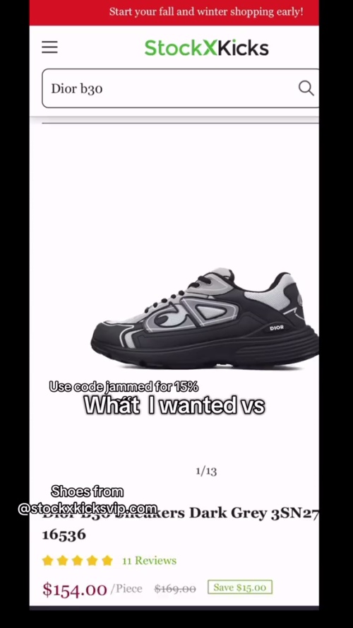 Dior B30 Sneakers Dark Grey 3SN27ZIR-16536 review 