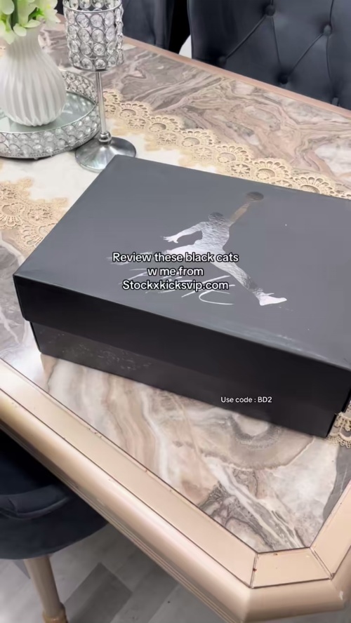 【Top PK God Batch】PK God Batch Air Jordan 4 Retro Black Cat CU1110-010 review 