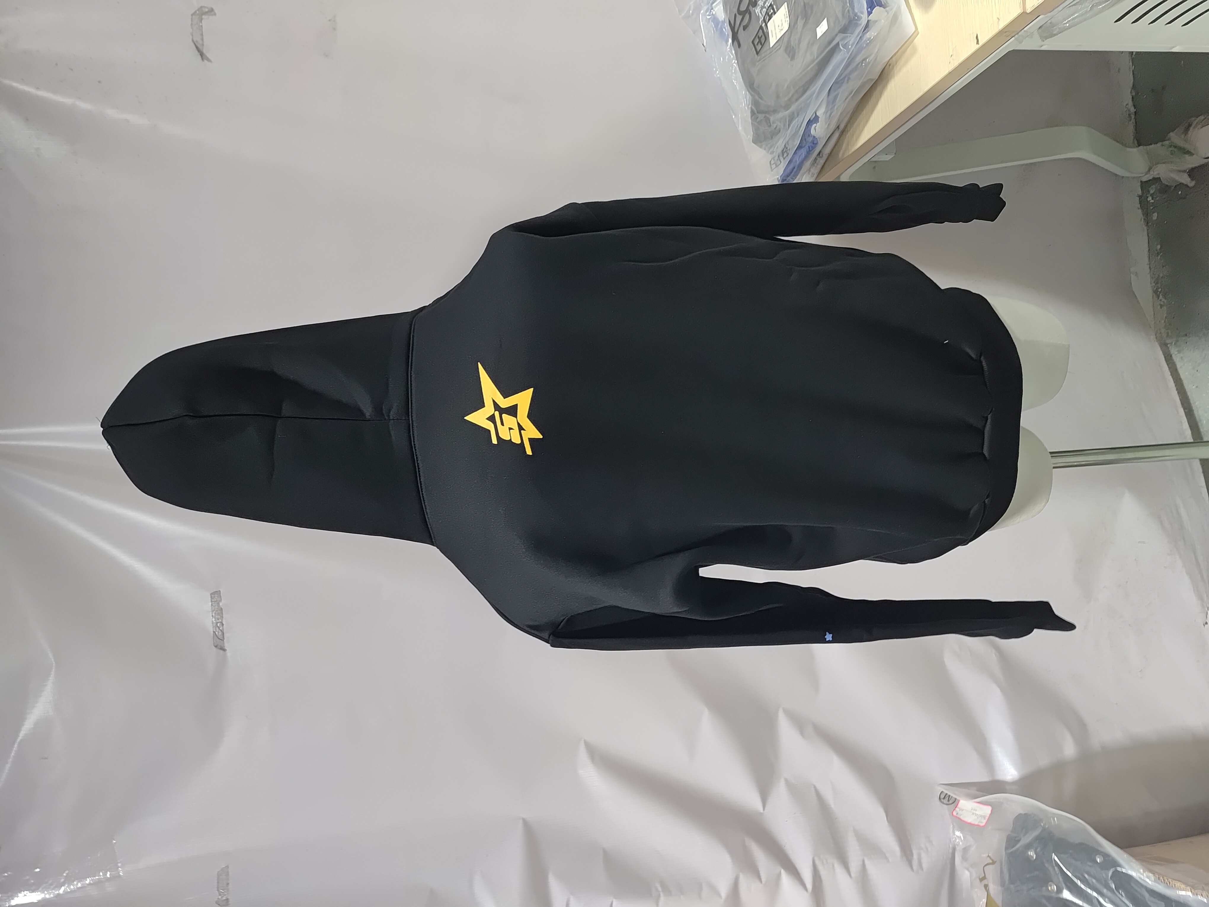 Sp5der P*NK Hoodie Black YZ EG912 review Stockxkicks 05