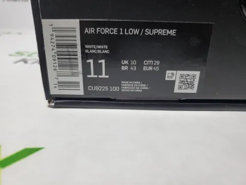 LJR Batch Supreme x Air Force 1 Low White CU9225-100 review 