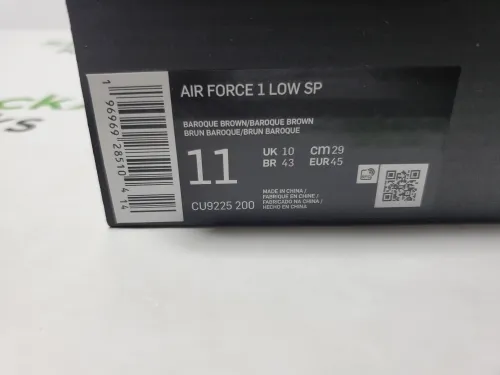 LJR Batch Nike Air Force 1 Low Supreme Baroque Brown CU9225-200 review 