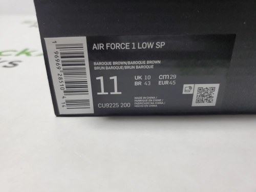LJR Batch Nike Air Force 1 Low Supreme Baroque Brown CU9225-200 review 
