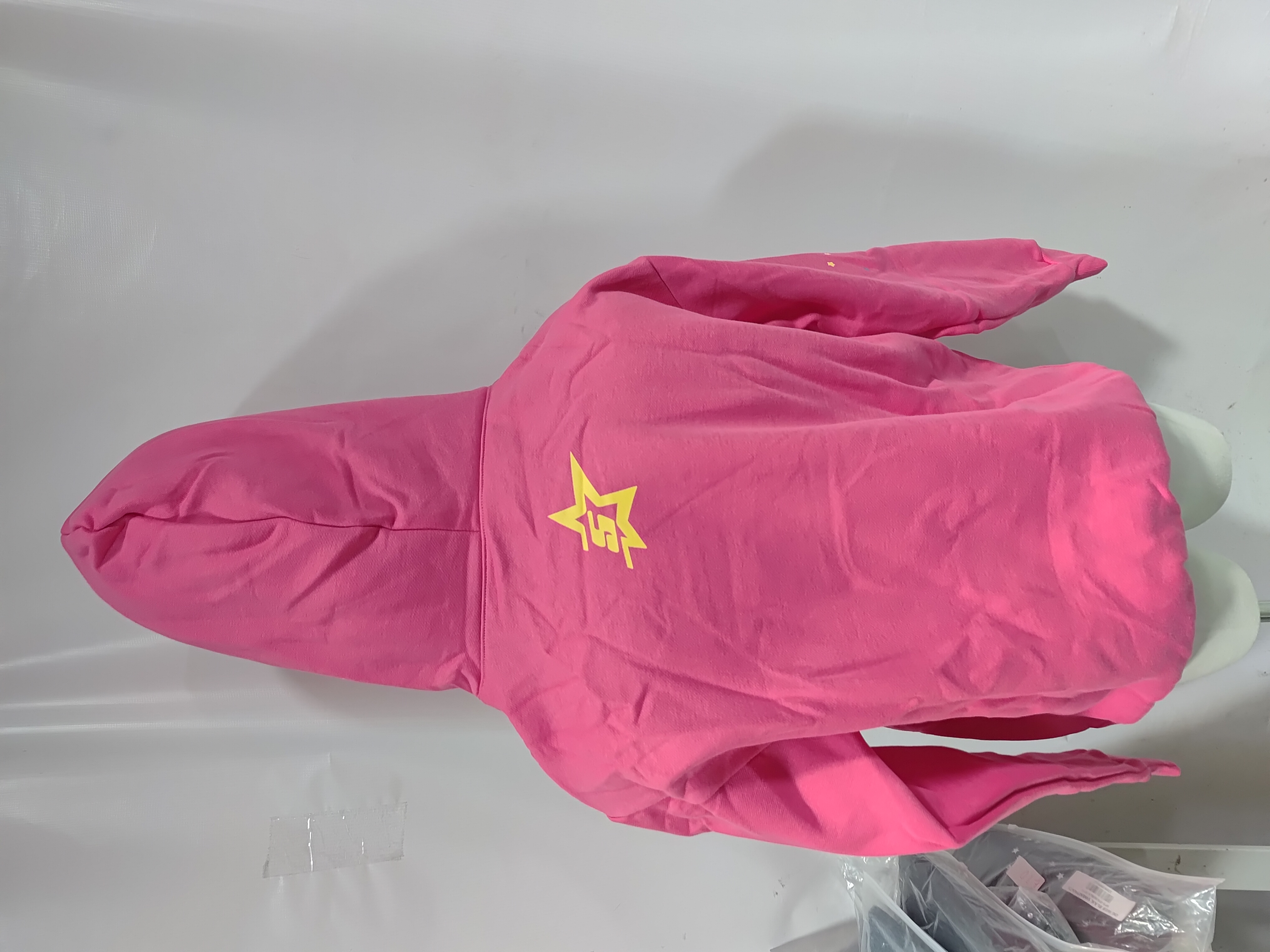 Sp5der P*NK Hoodie Pink YZ EG912 review Stockxkicks 03