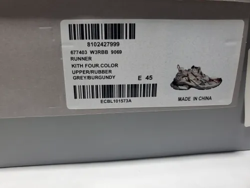 Balenciaga Runner Sneaker White Wine Red 677403 W3RB3 9069 review 