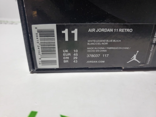 PK God Batch Air Jordan 11 Retro Legend Blue 378037-117 review 