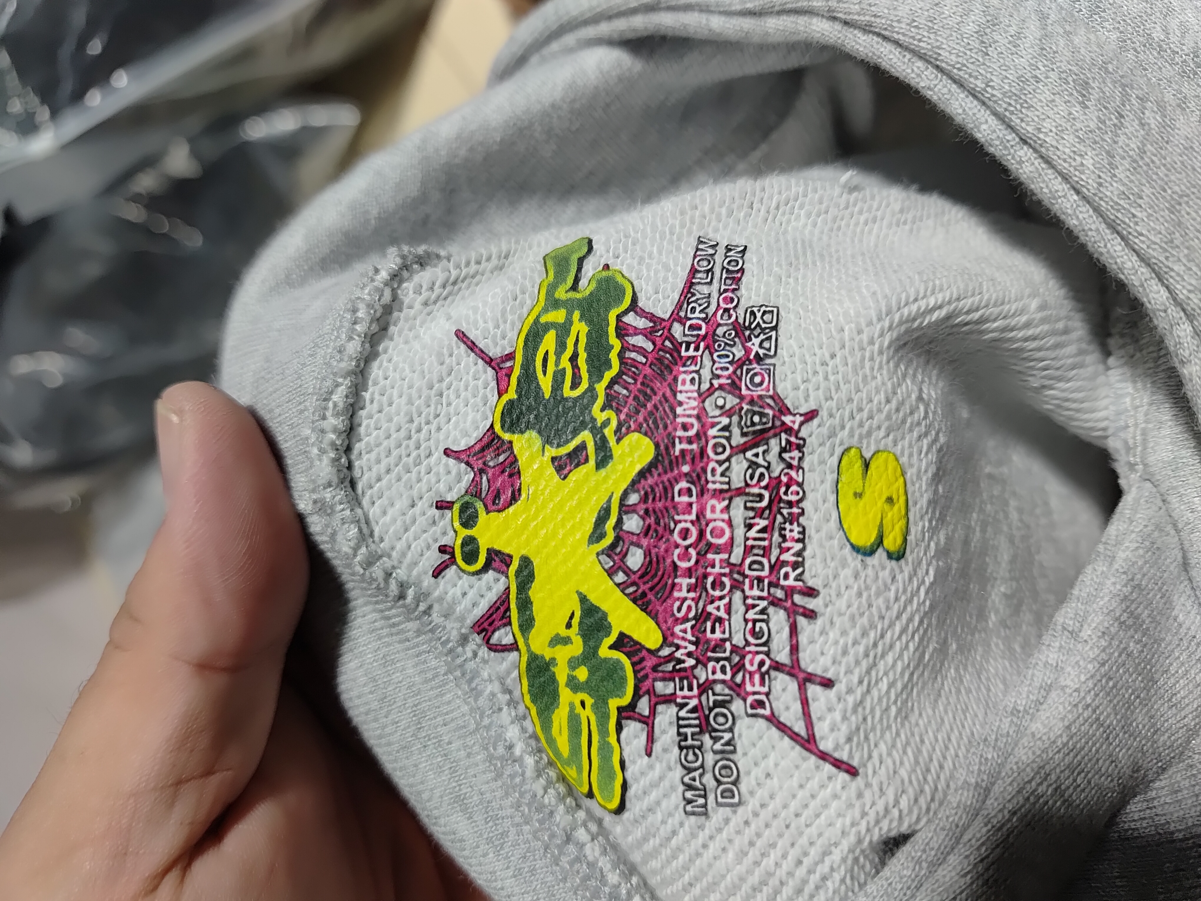 Sp5der OG Web Hoodie & Sweatpant Set Grey review Stockxkicks 00