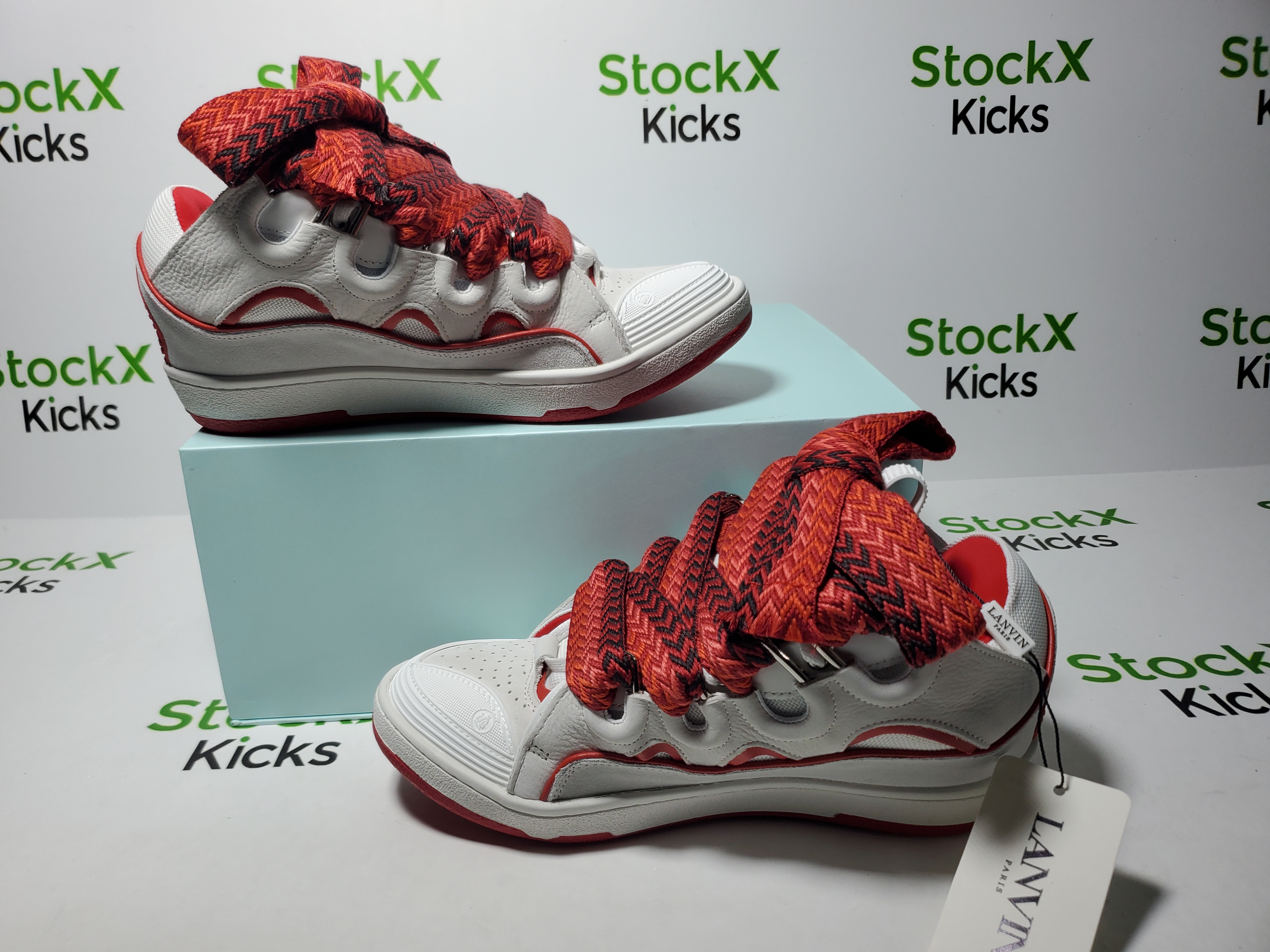 Lanvin Curb Sneaker White Red FM SKRK11 DRAP P230030 review Stockxkicks 02